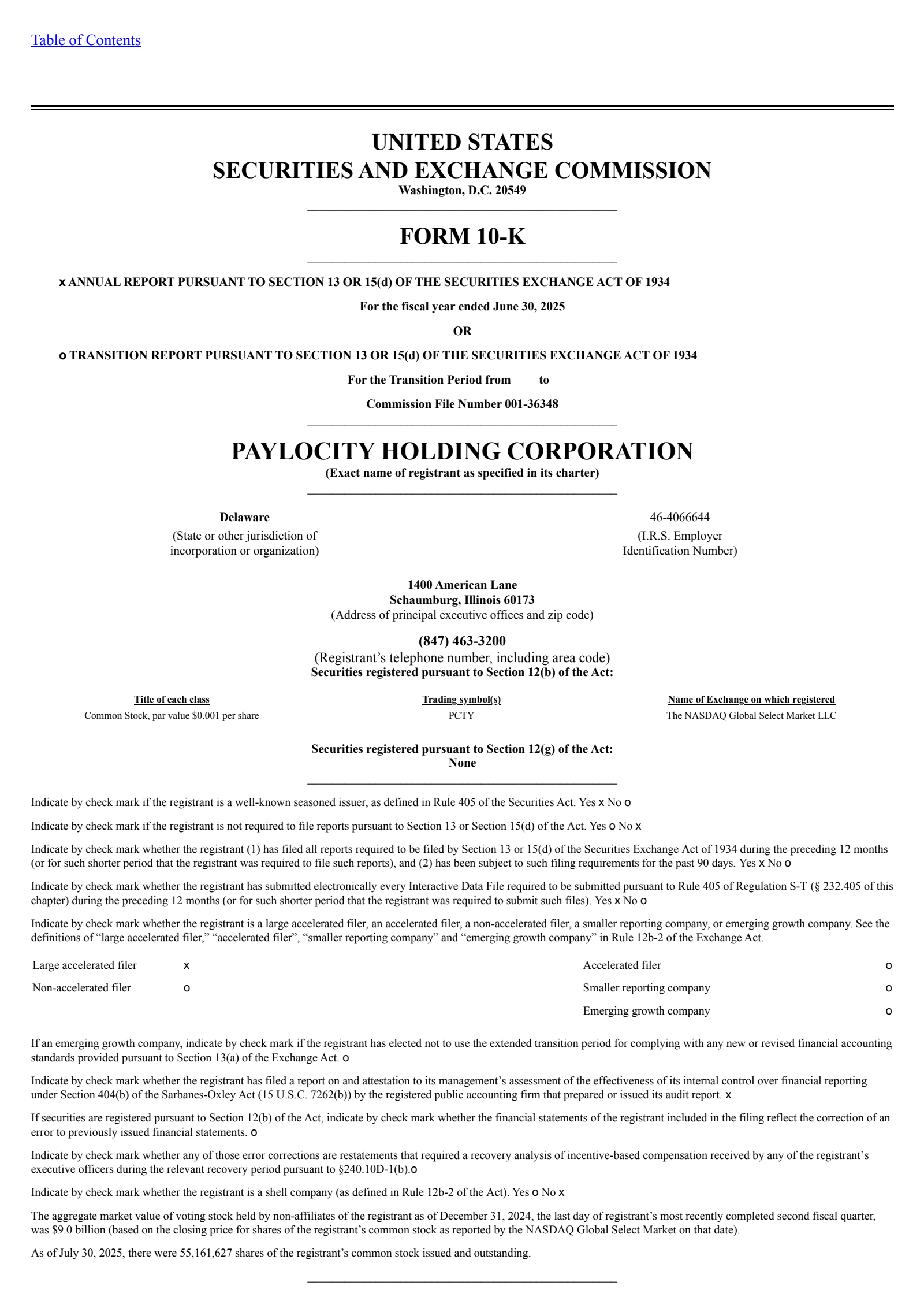 Paylocity's Q4 2025 Annual report