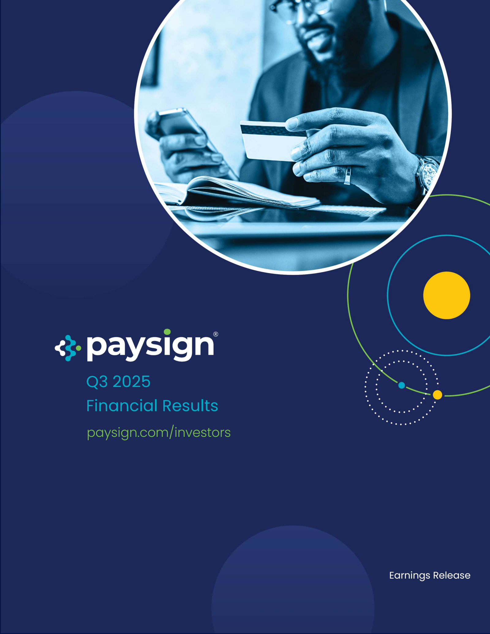 Paysign's Q3 2025 Earnings Release