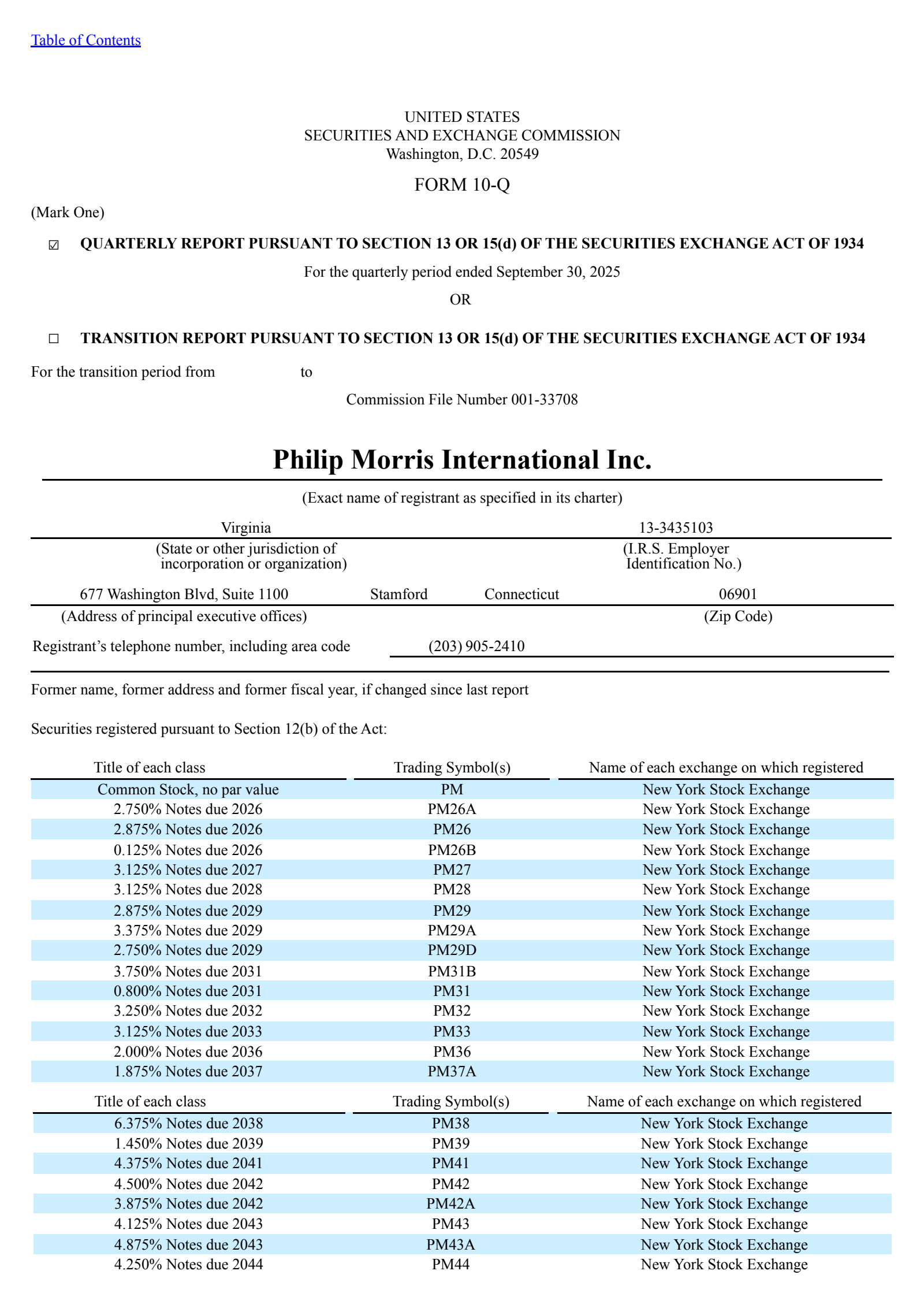 PM Q3 2025 Earnings Report on 10/24/2025