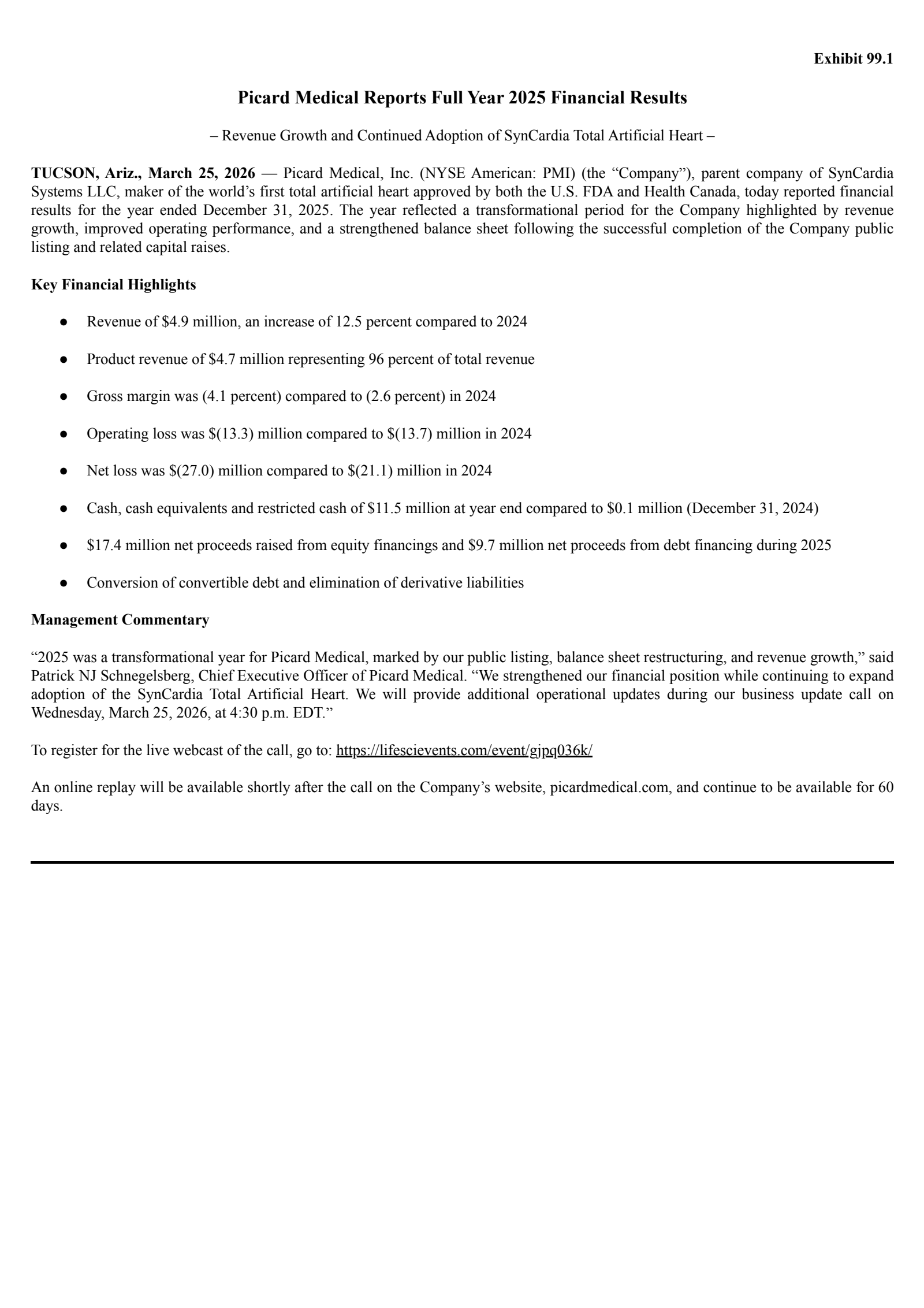 PMI's Q4 2025 Press Release