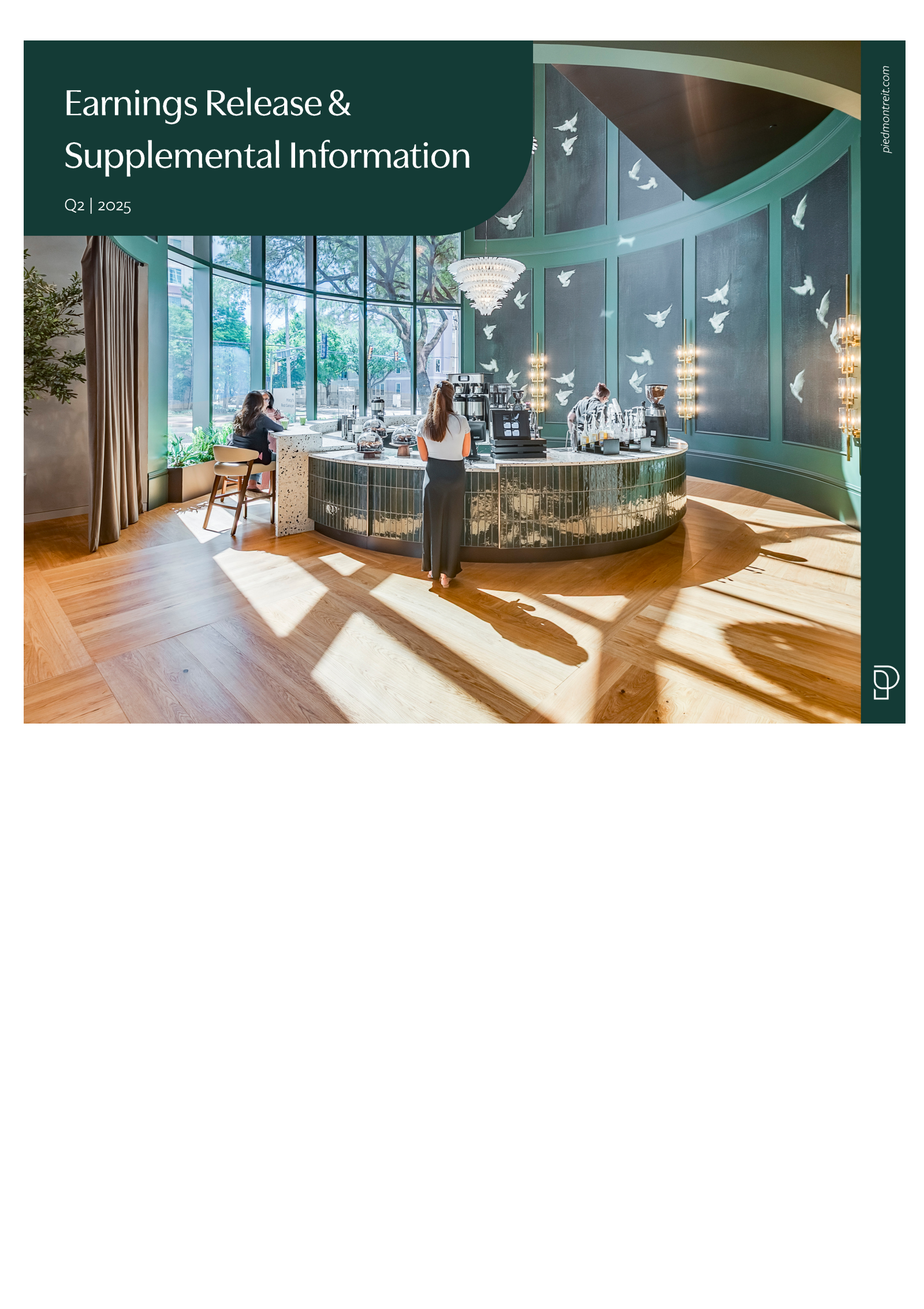 Piedmont Realty Trust's Q2 2025 Press Release