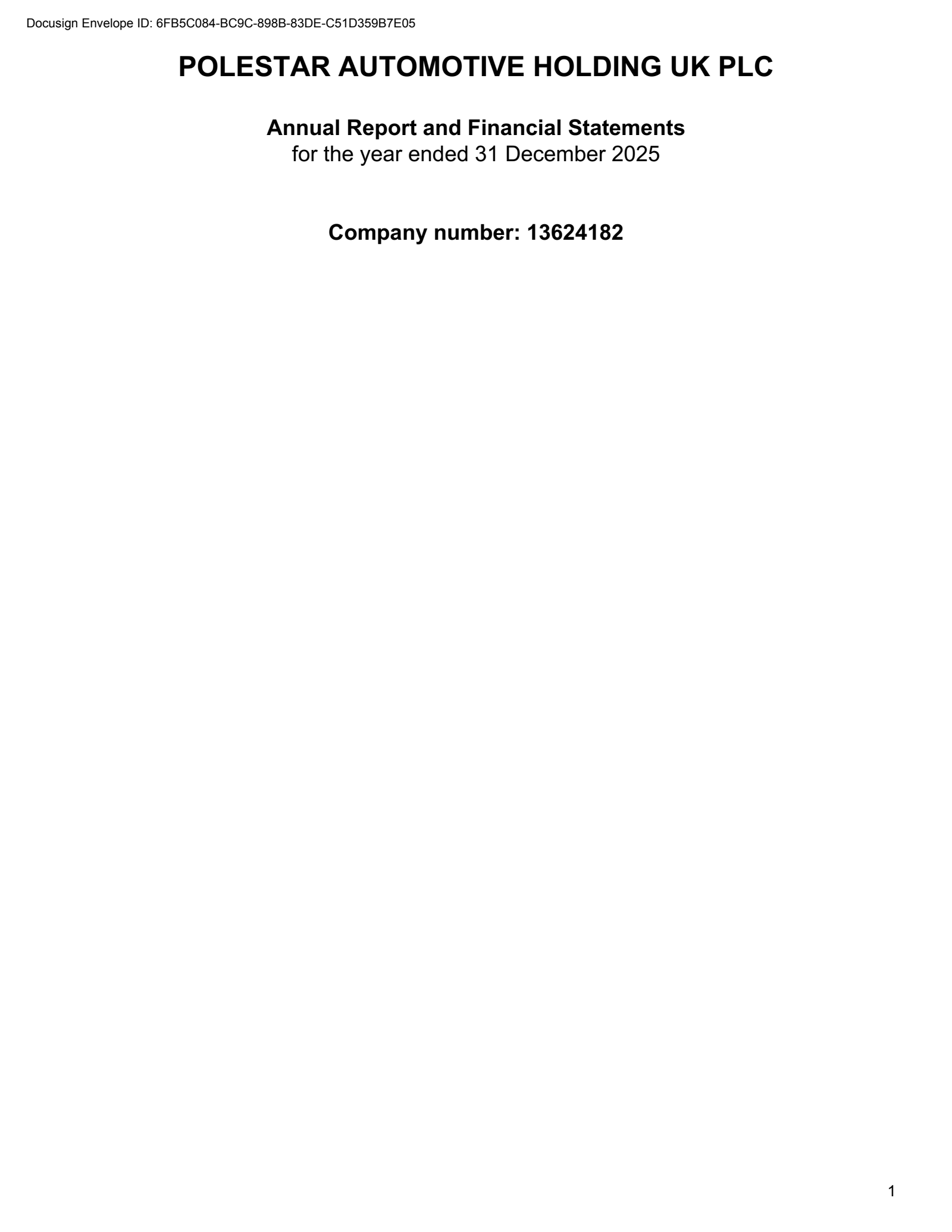 Polestar Automotive Holding UK's Q4 2025 Annual report