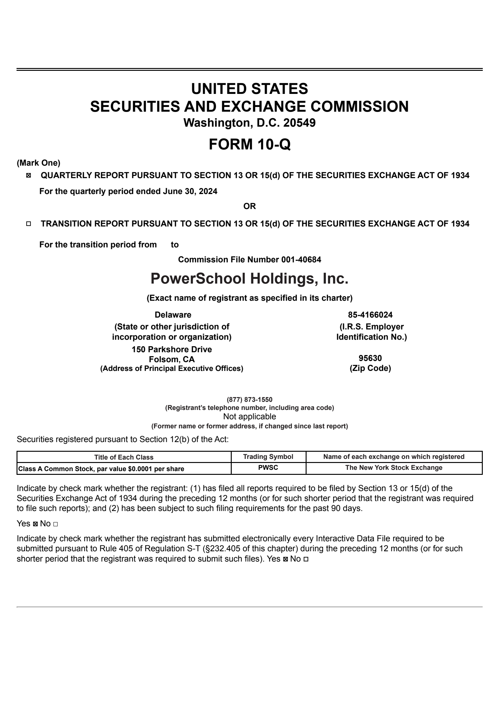 PowerSchool's Q2 2024 Quarterly report