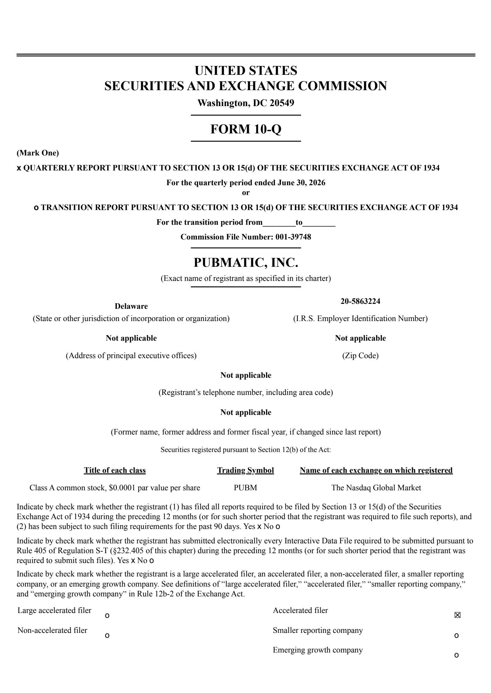 PubMatic's Q2 2026 Quarterly report
