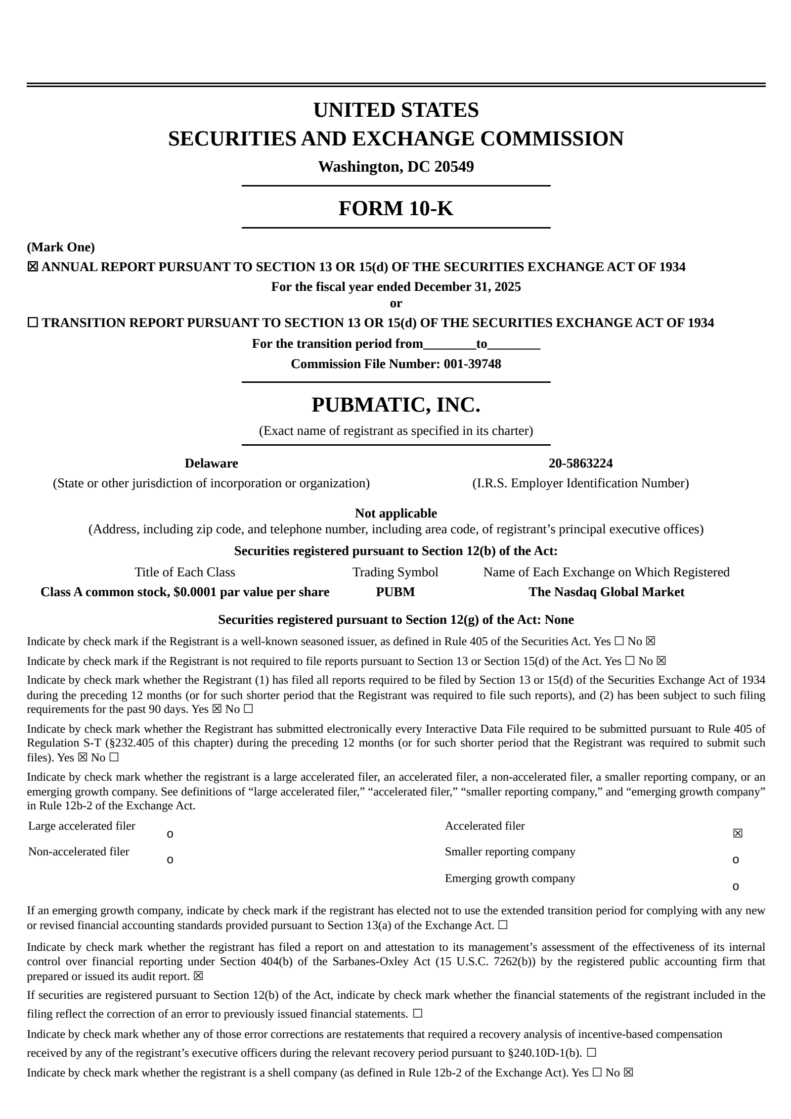PubMatic's Q4 2025 Annual report