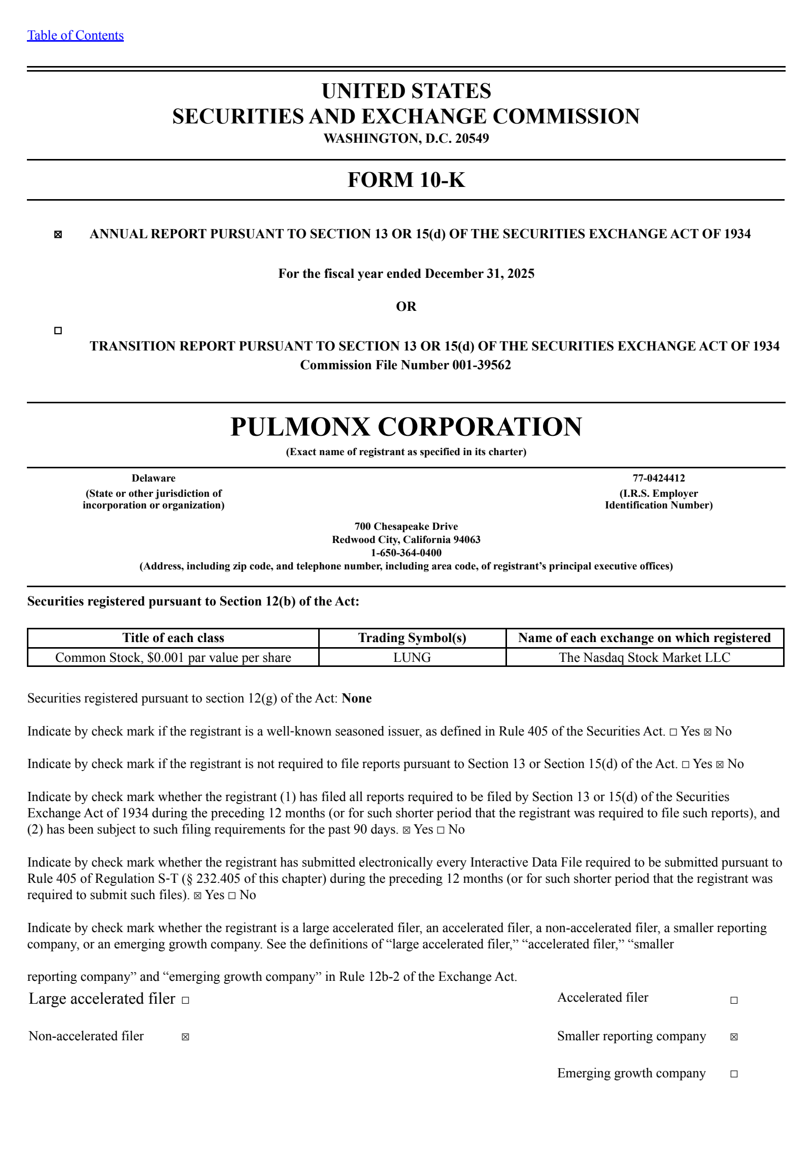 Pulmonx's Q4 2025 Annual report