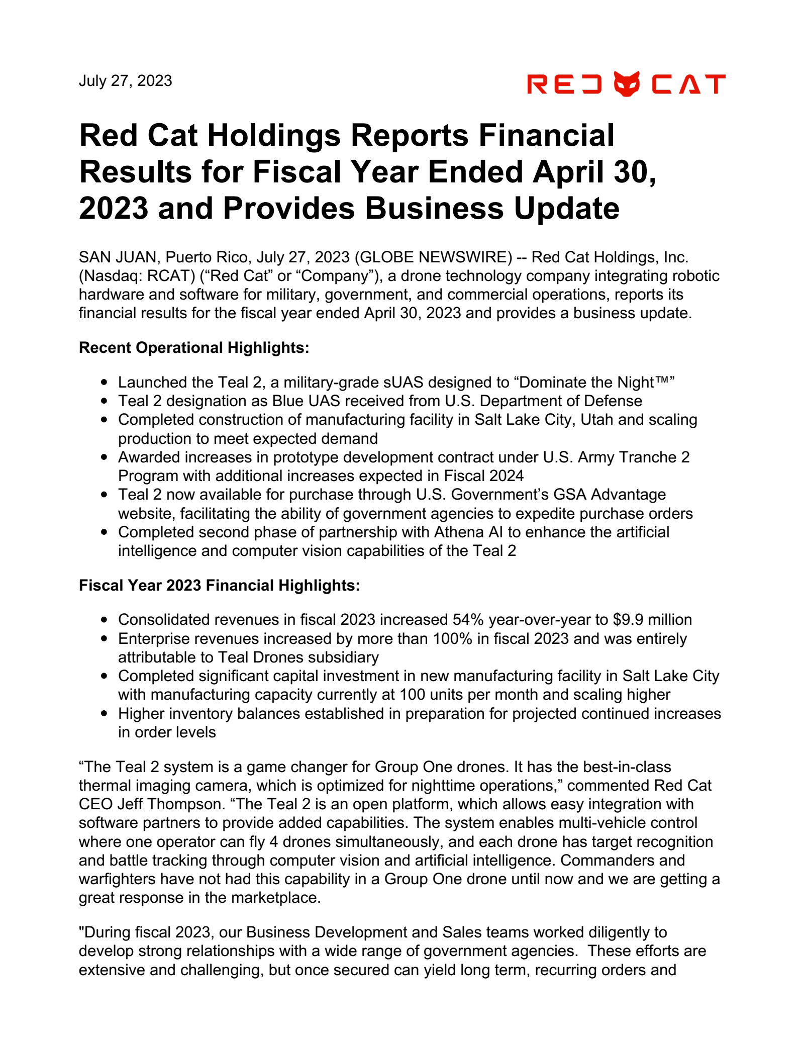 Epsilon Energy's Q4 2023 Press Release