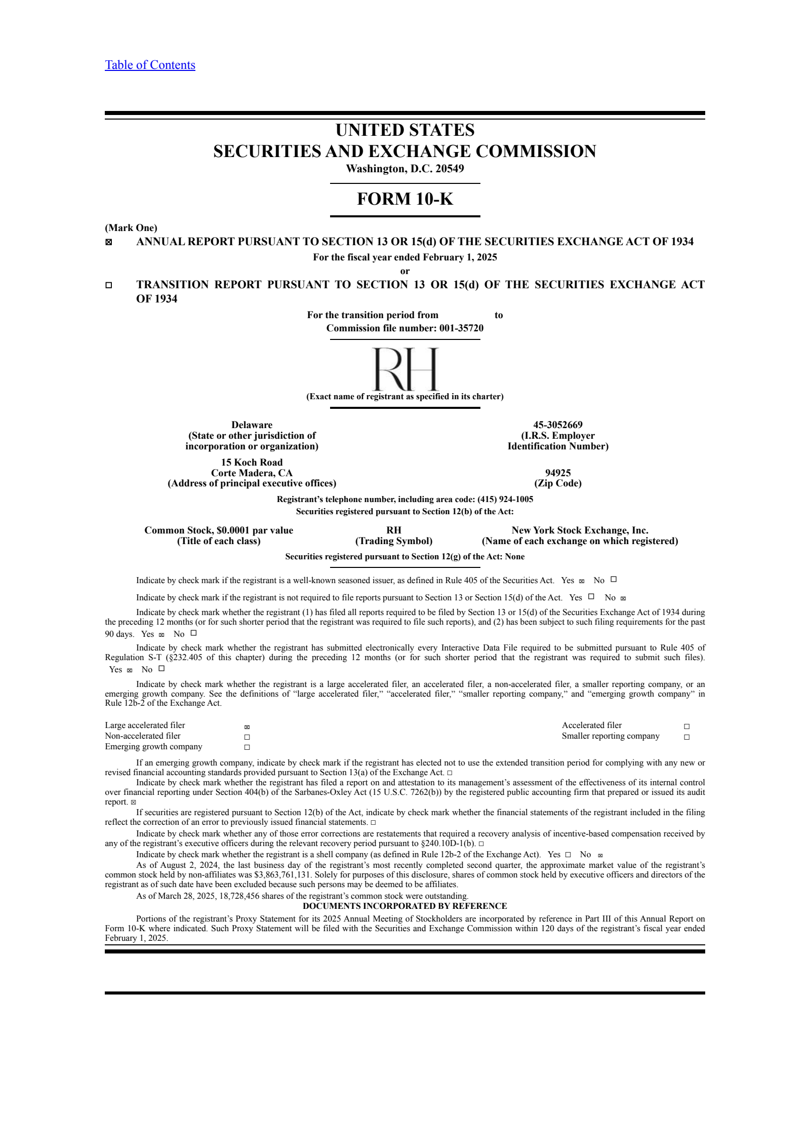 RH's Q4 2025 Annual Report