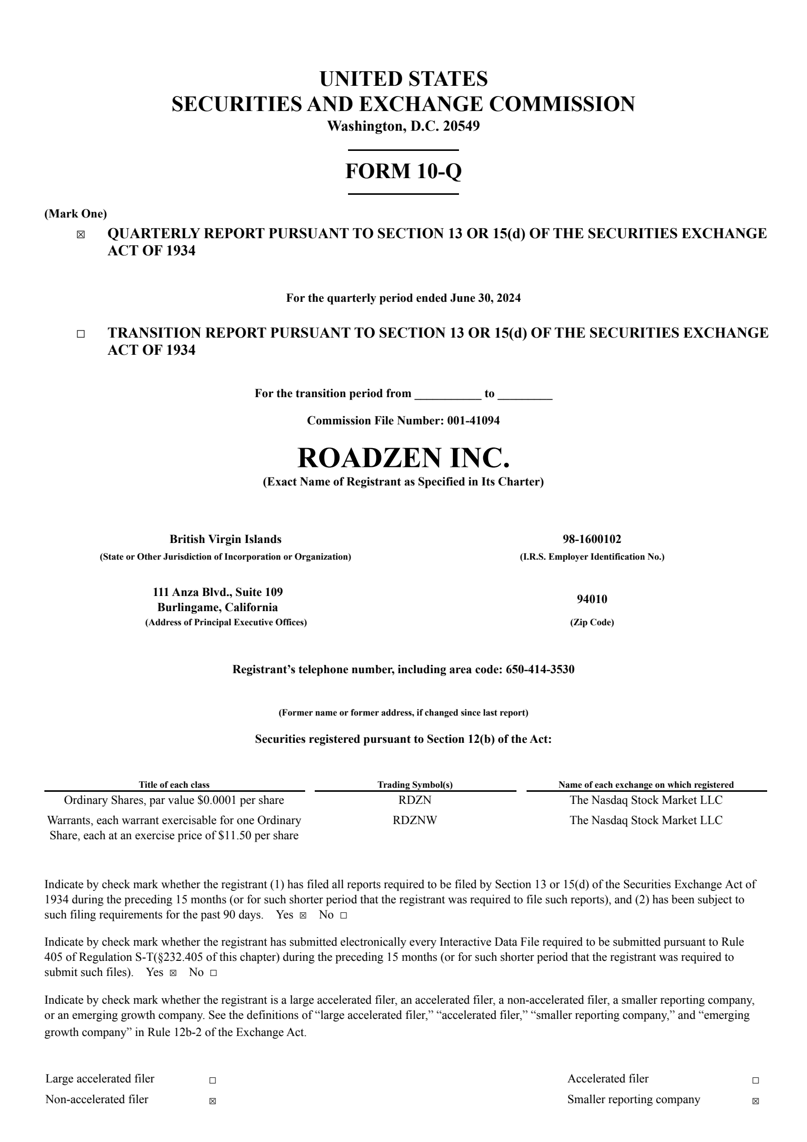 Roadzen's Q1 2025 Quarterly report