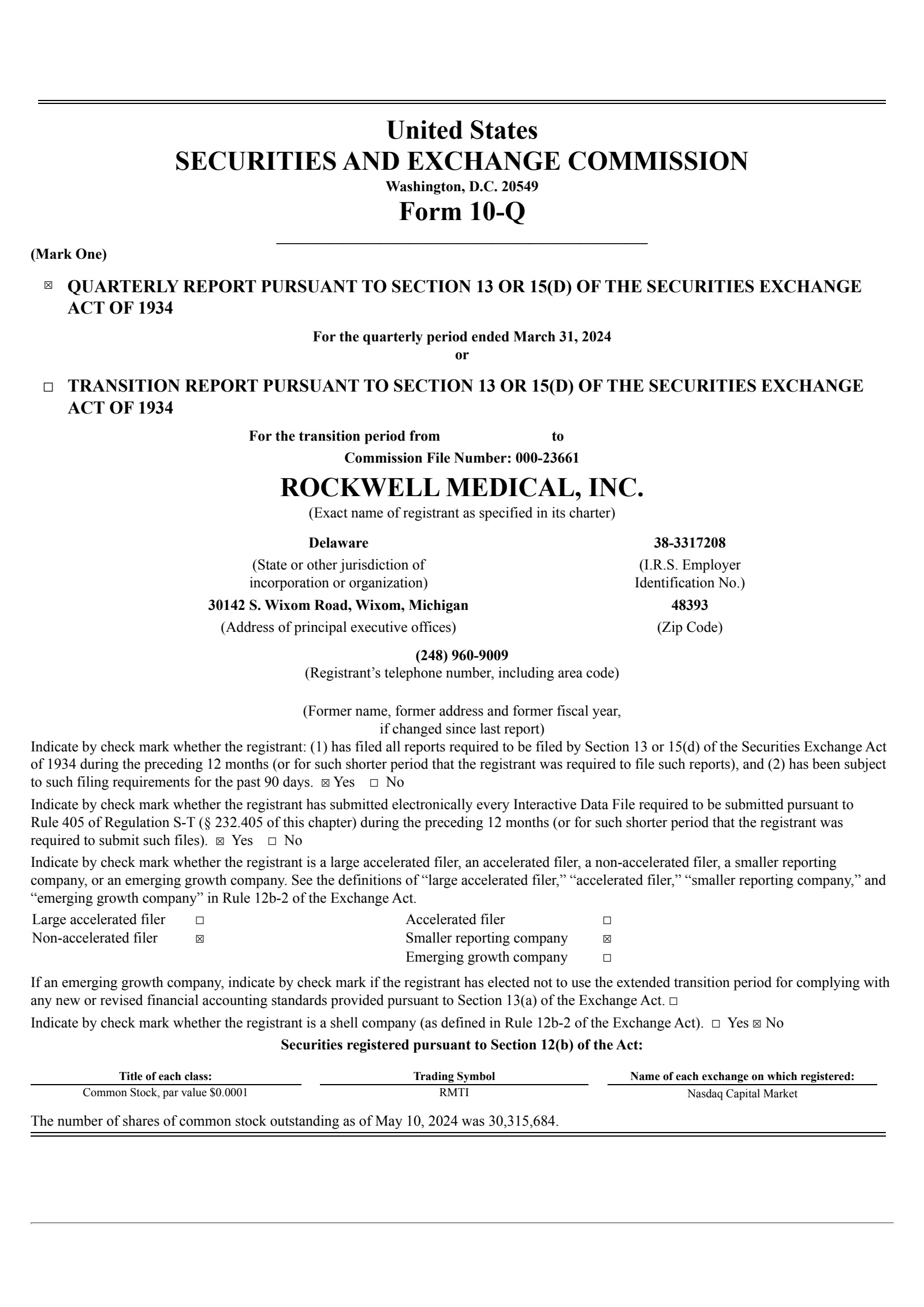 Exxon Mobil's Q1 2024 Quarterly report