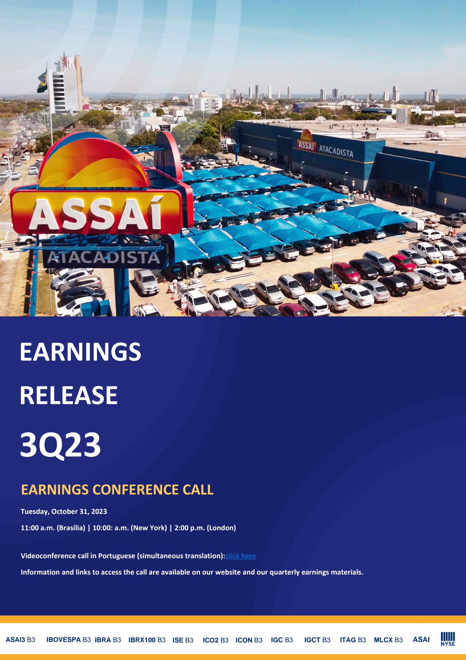 Sendas Distribuidora's Q3 2023 Interim report