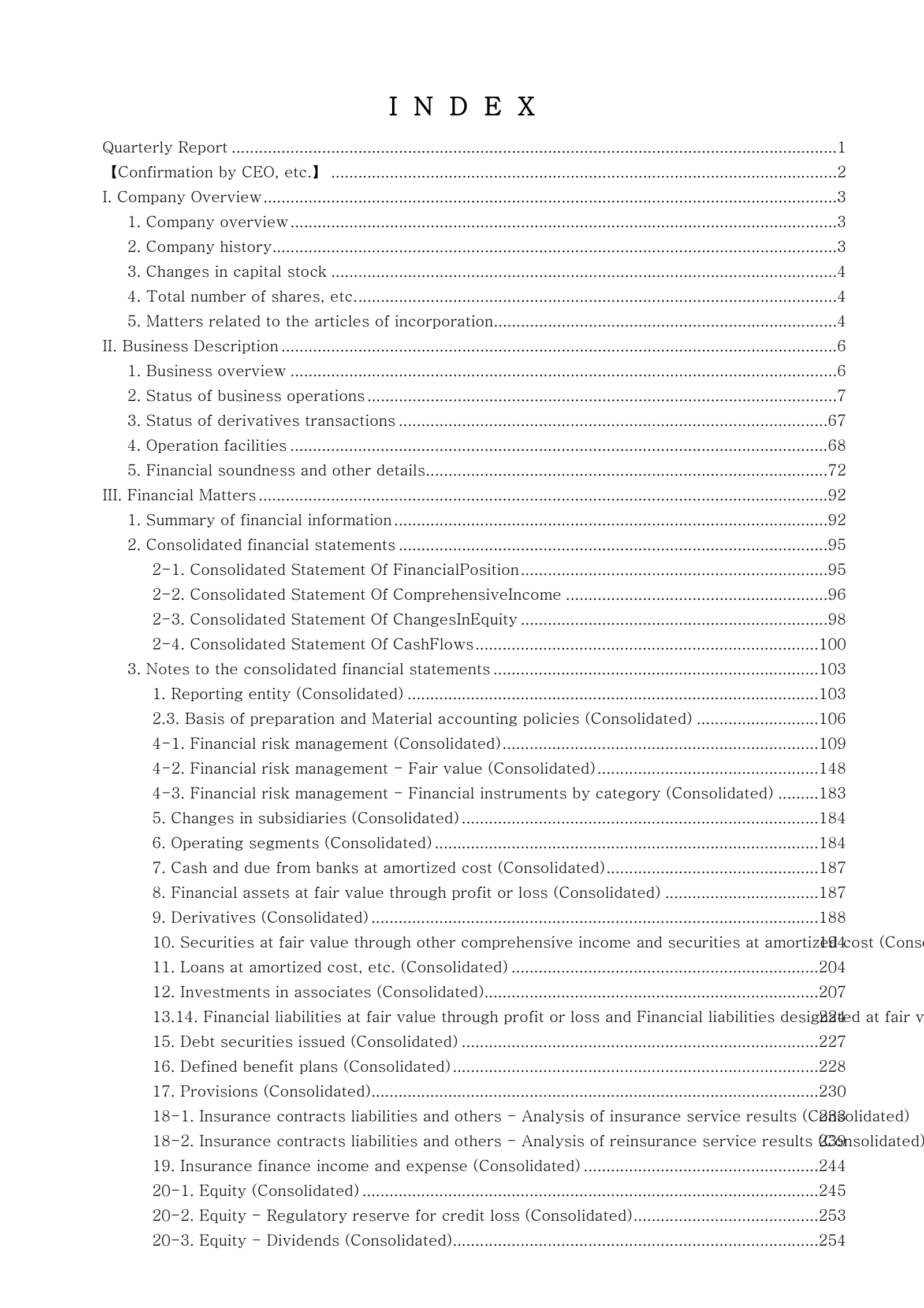 Shinhan Financial Group's Q1 2026 Interim report