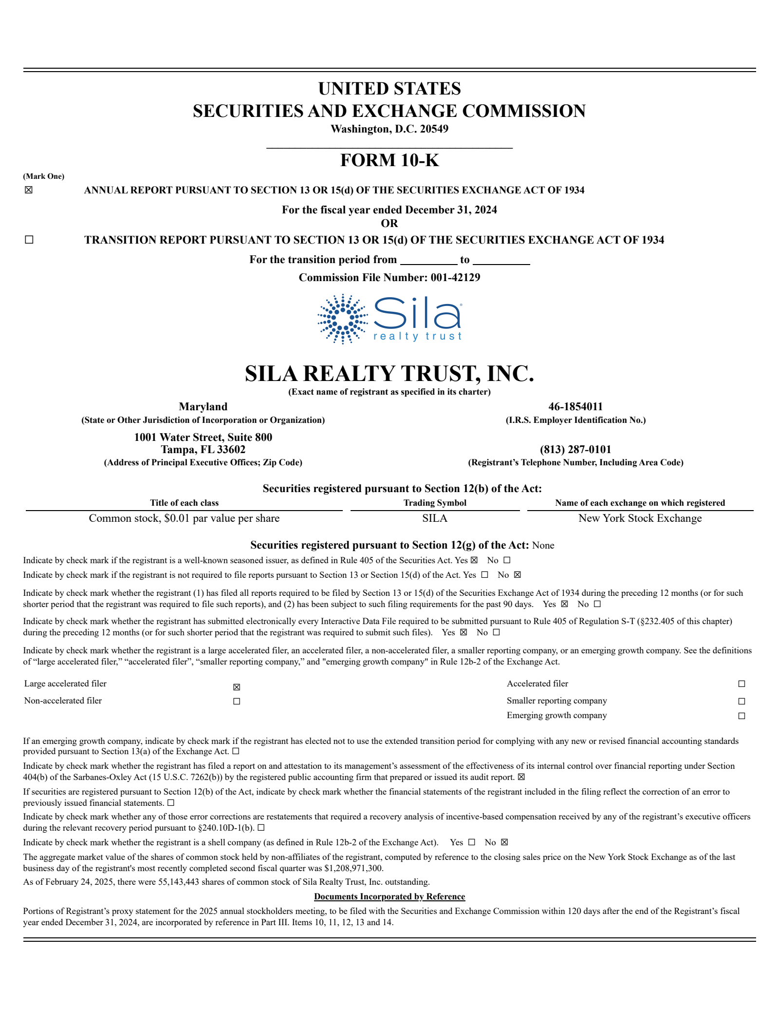 Sila Realty Trust's Q4 2024 Annual Report