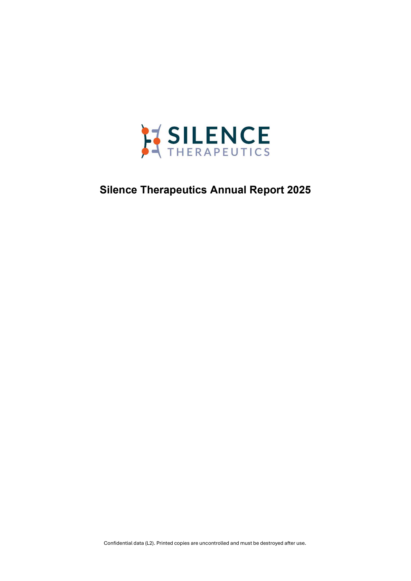 Silence Therapeutics' Q4 2025 Annual report