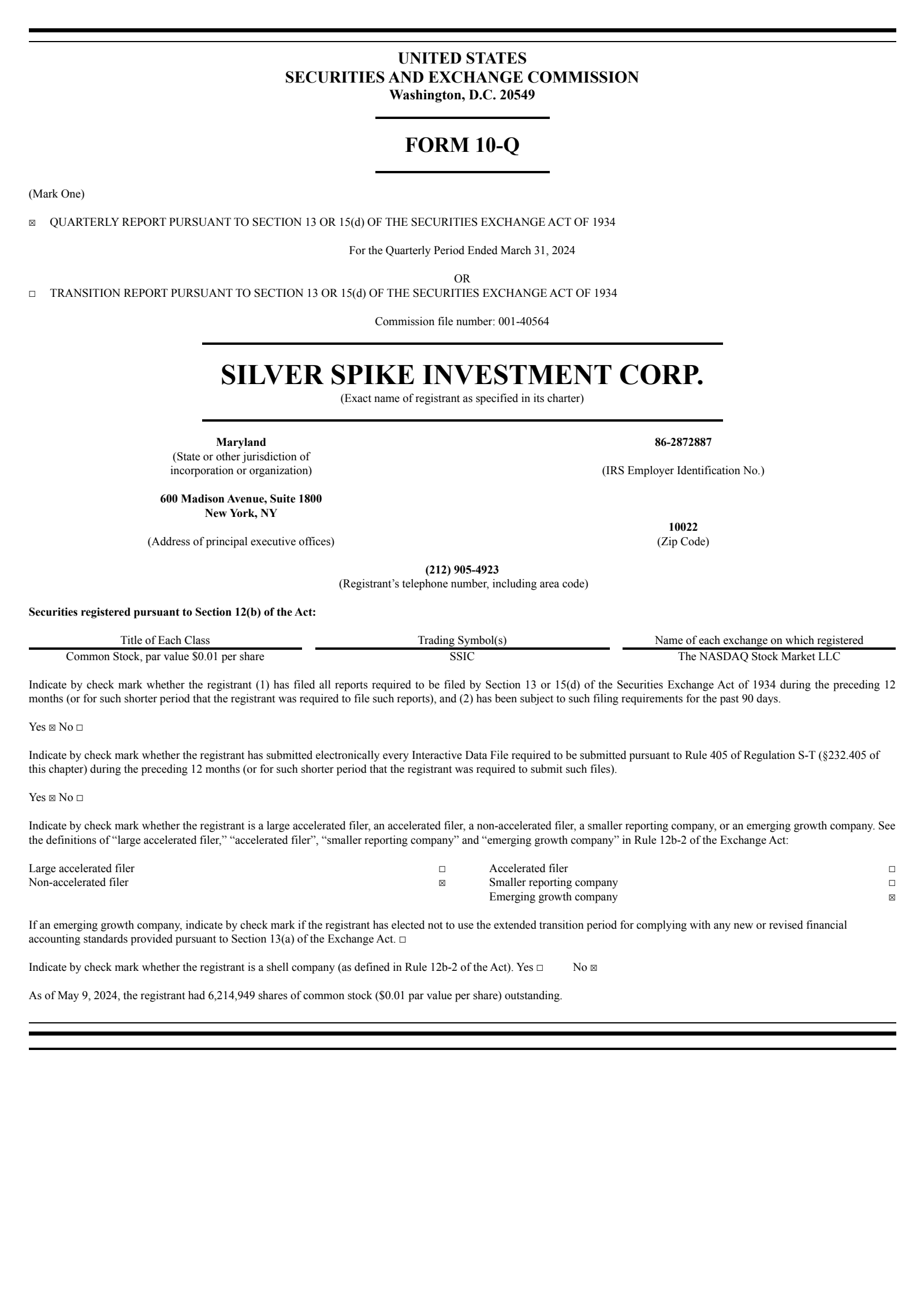 Chicago Atlantic BDC's Q1 2024 Quarterly report