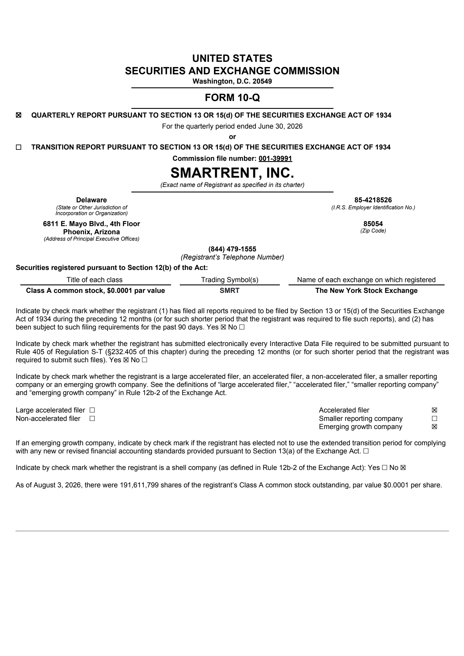 SmartRent's Q2 2026 Quarterly report
