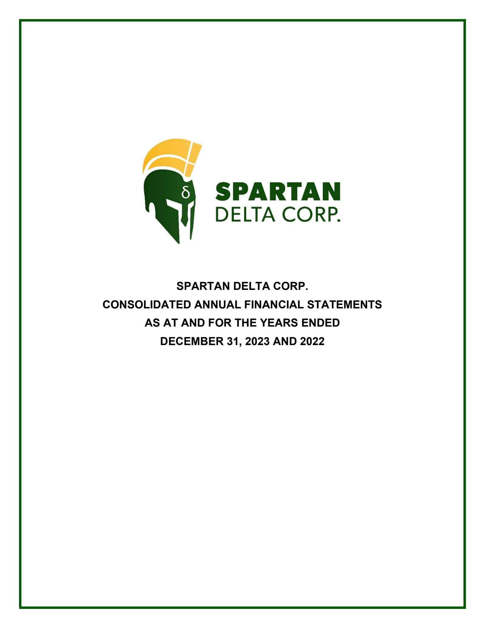 Spartan Delta's Q4 2023 Press Release