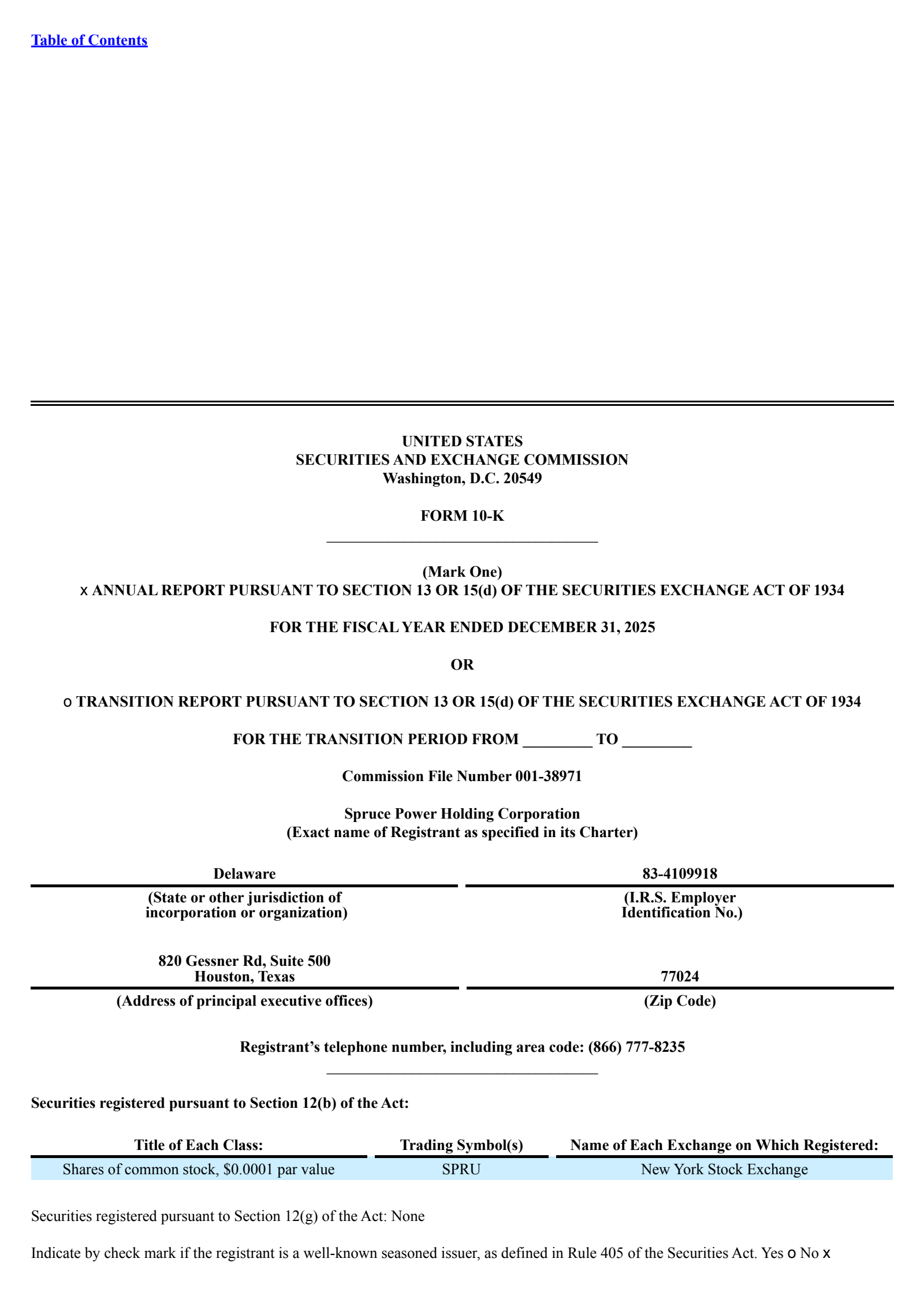 Spruce Power's Q4 2025 Annual report