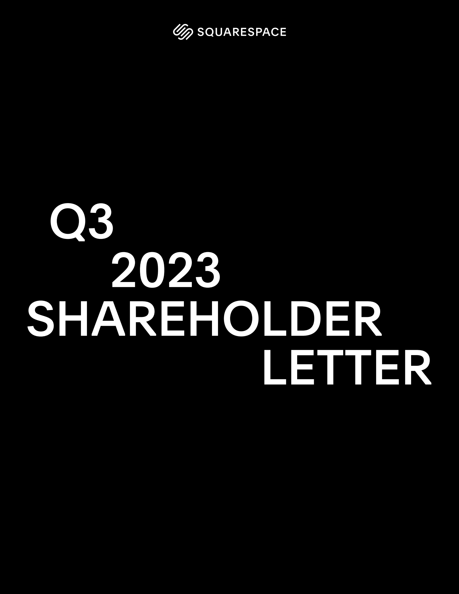 Squarespace's Q3 2023 Press Release