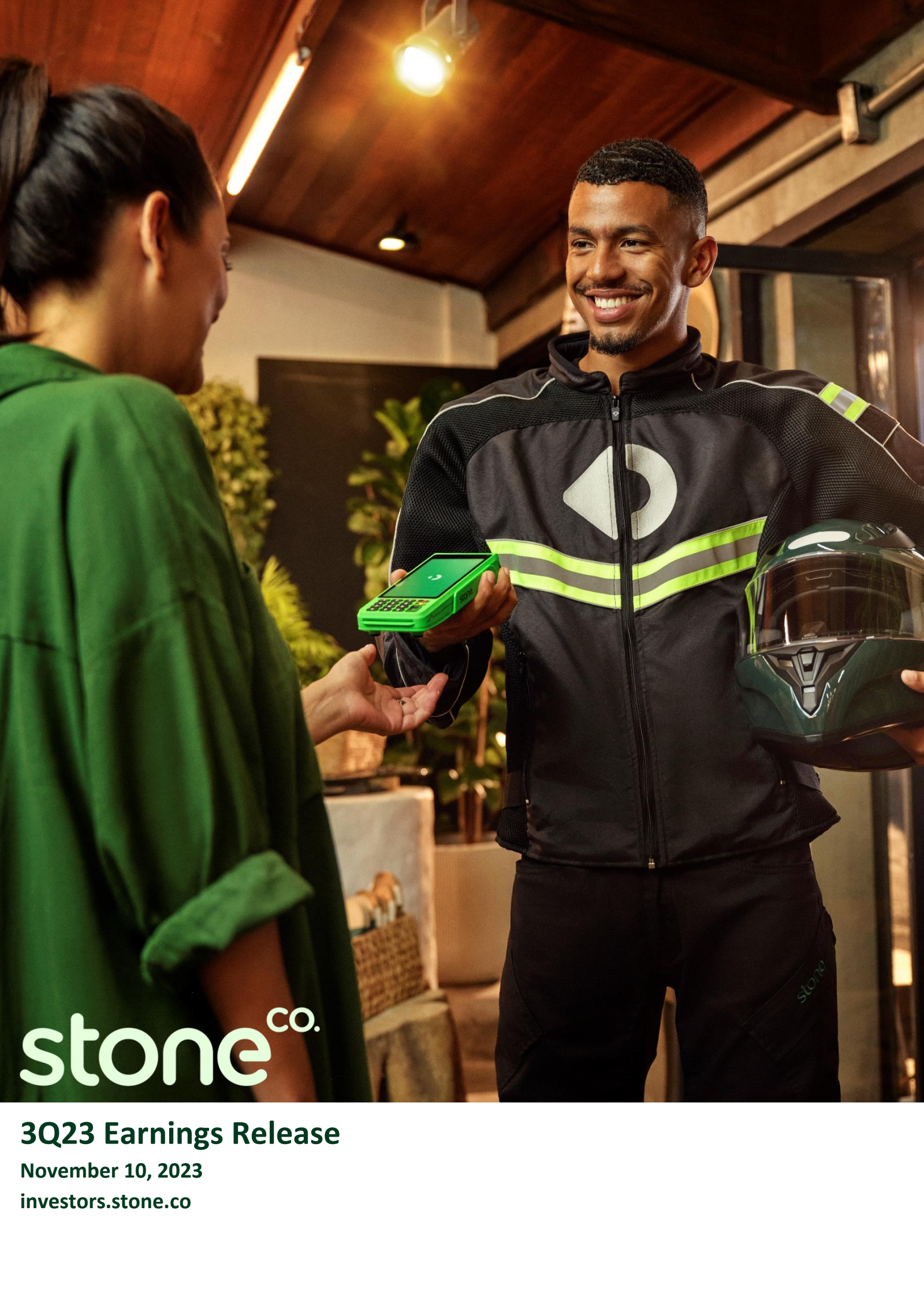 Nicolas Riva STNE Q3 2023 Earnings Report on 11/10/2023