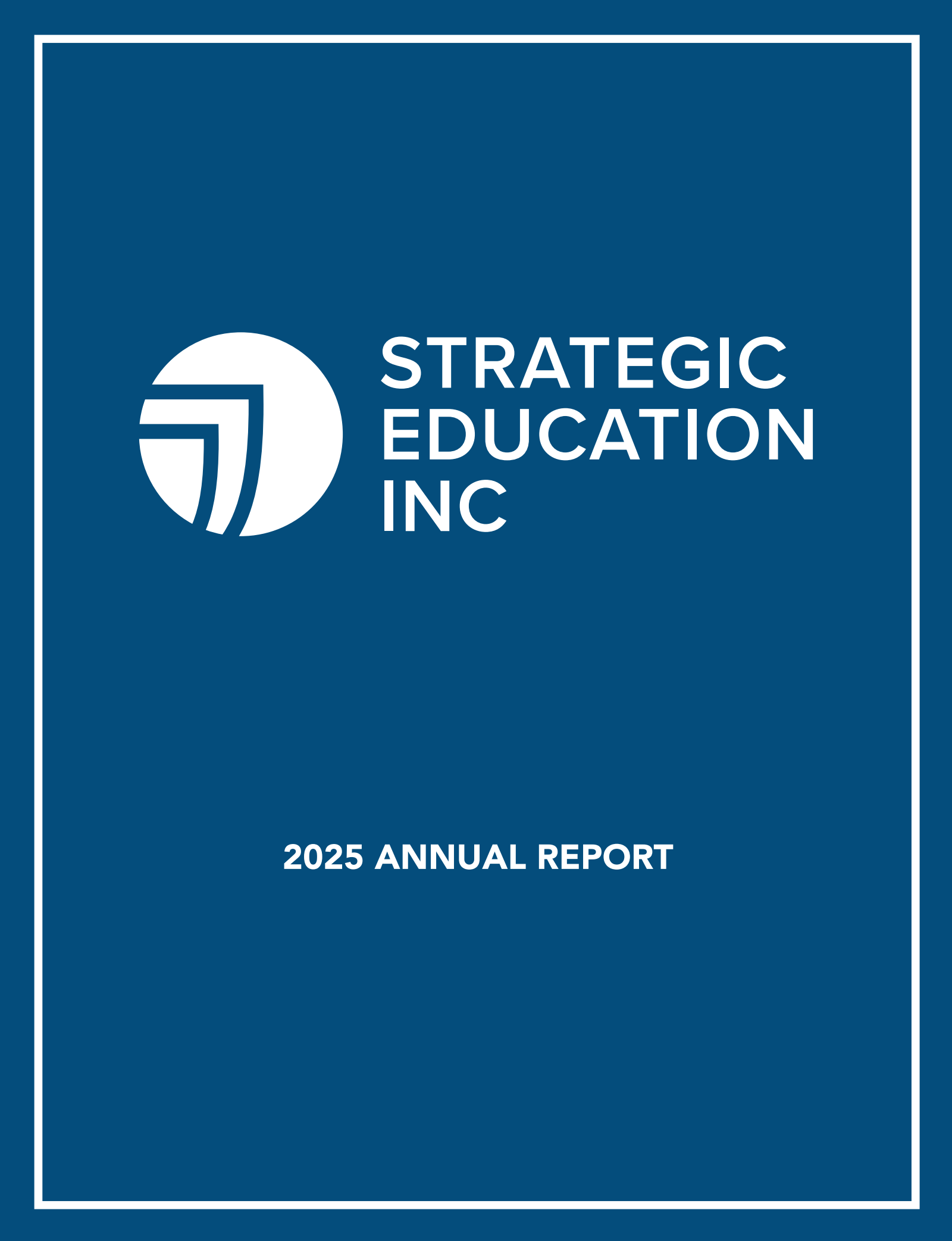 Strategic Education's Q4 2025 Annual report