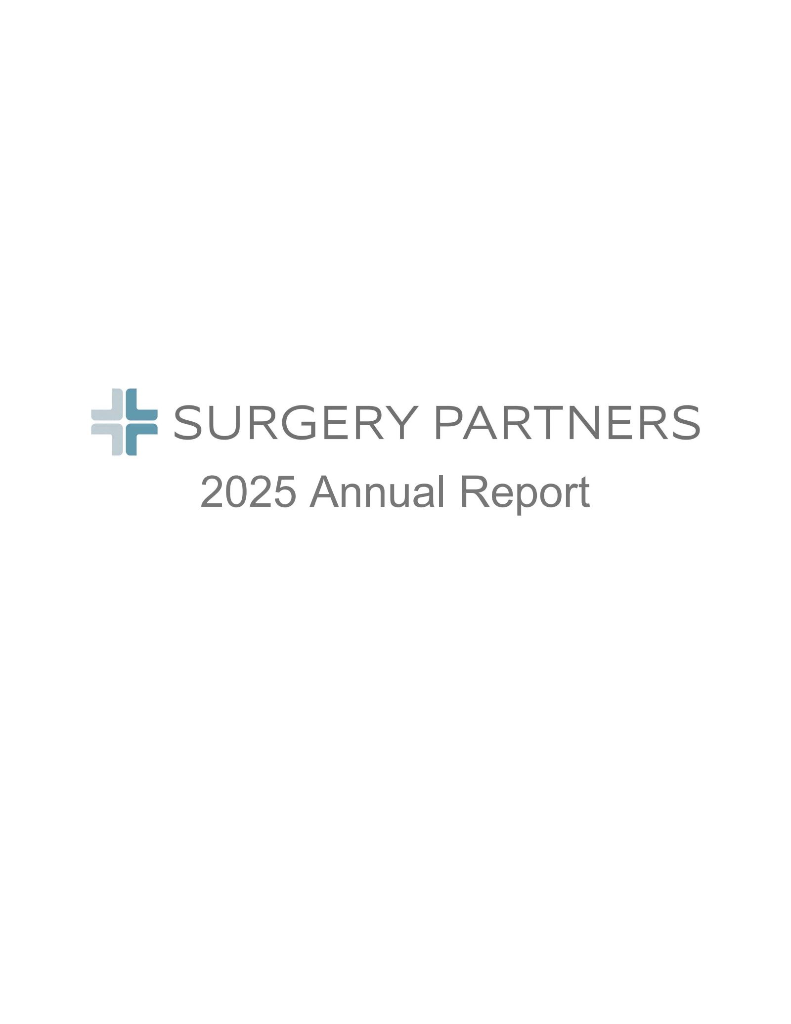 Surgery Partners' Q4 2025 Annual report