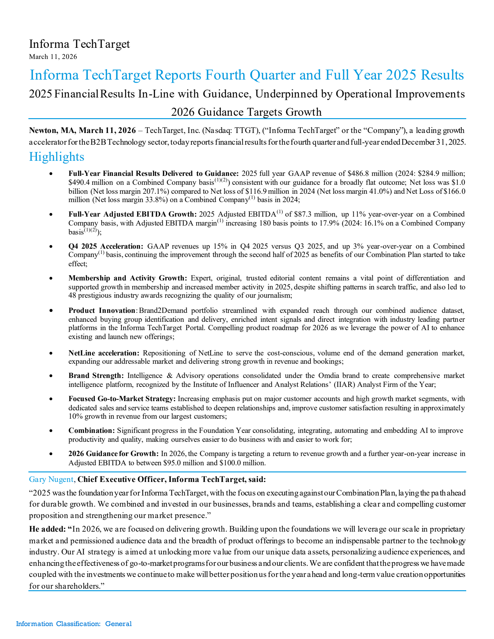 TTGT Q4 2025 Earnings Report on 3/11/2026