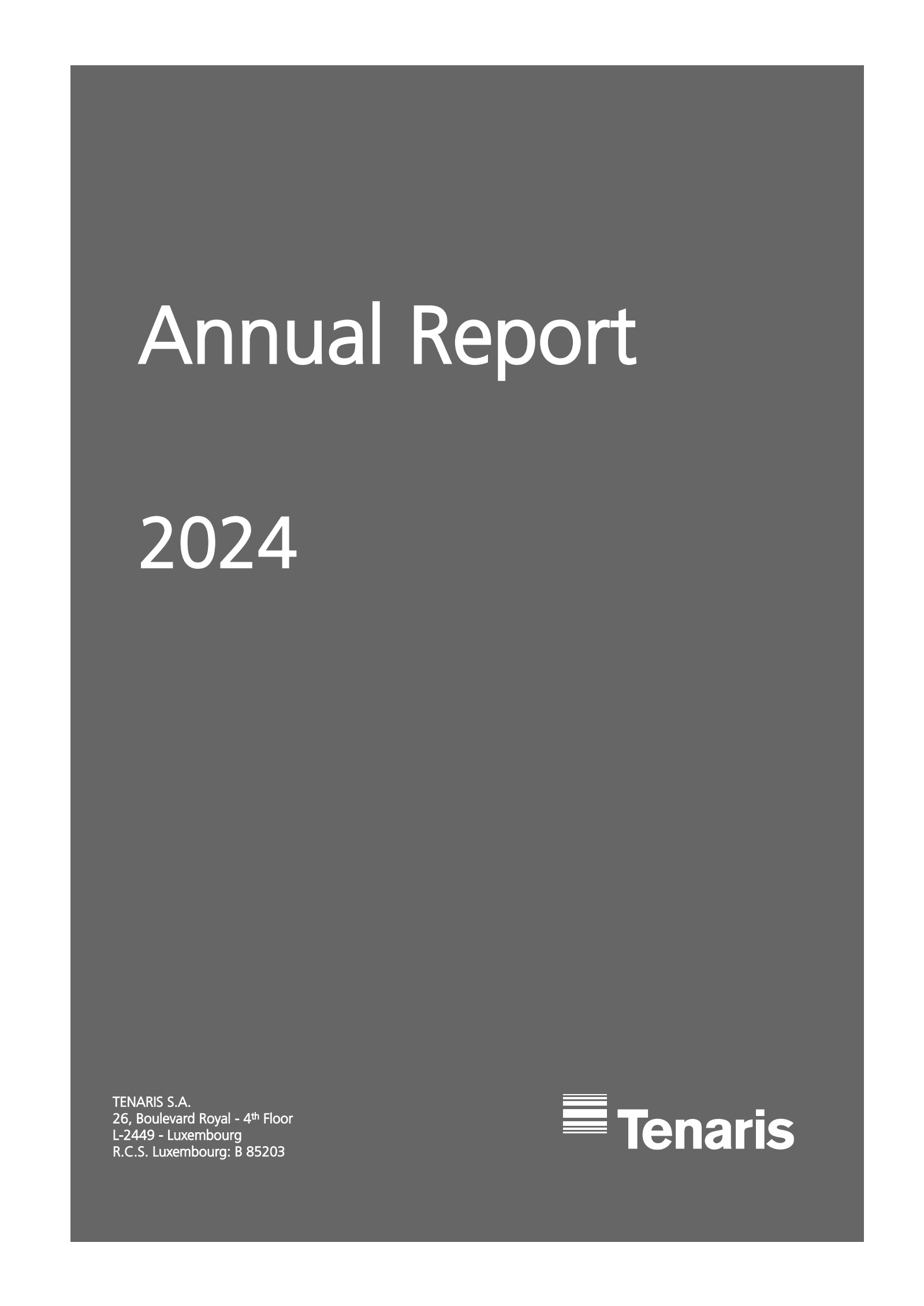 Tenaris' Q4 2024 Annual Report