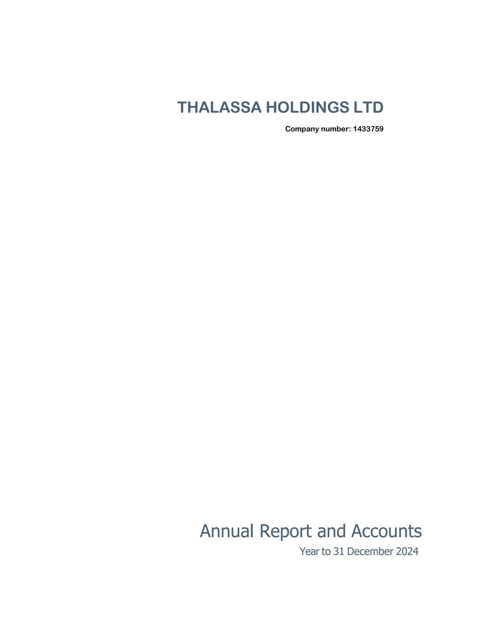 Thalassa's H2 2024 Annual report
