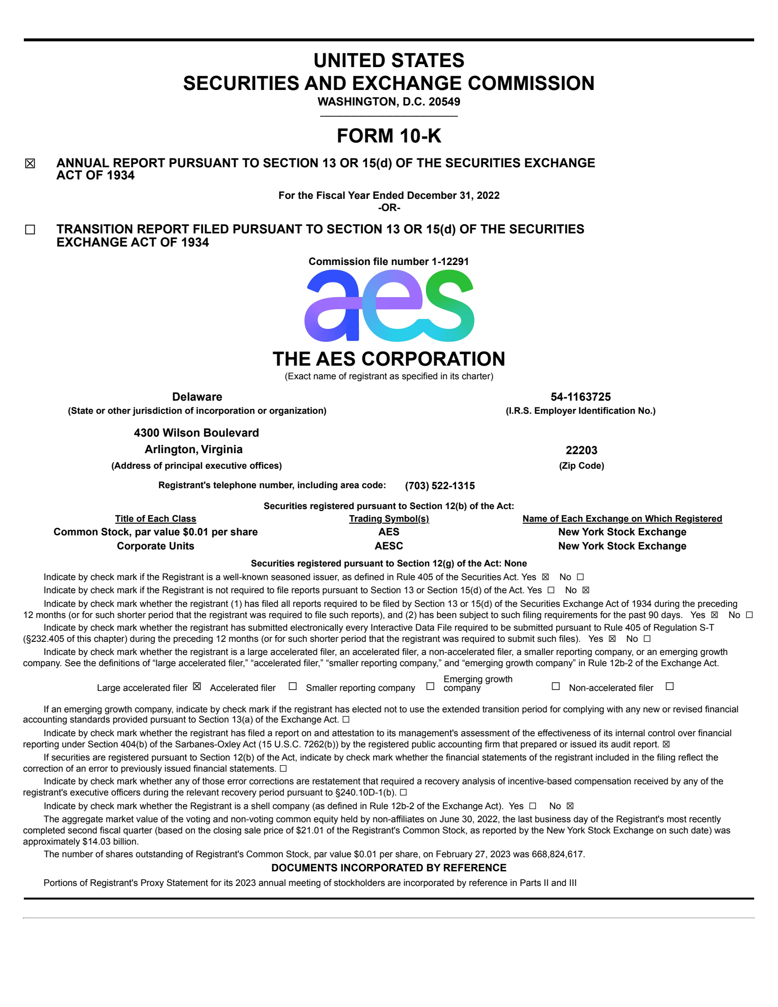 AES's Q4 2022 Annual Report