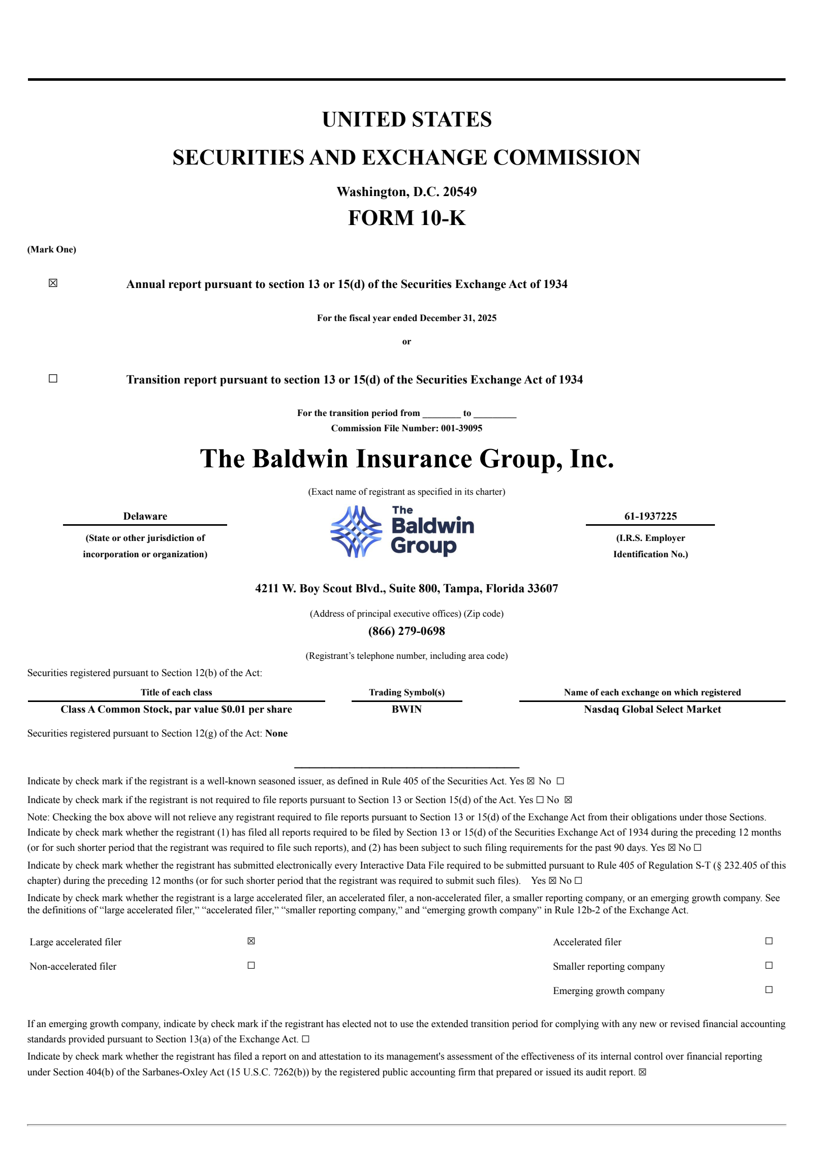 Baldwin Insurance Group's Q4 2025 Annual report