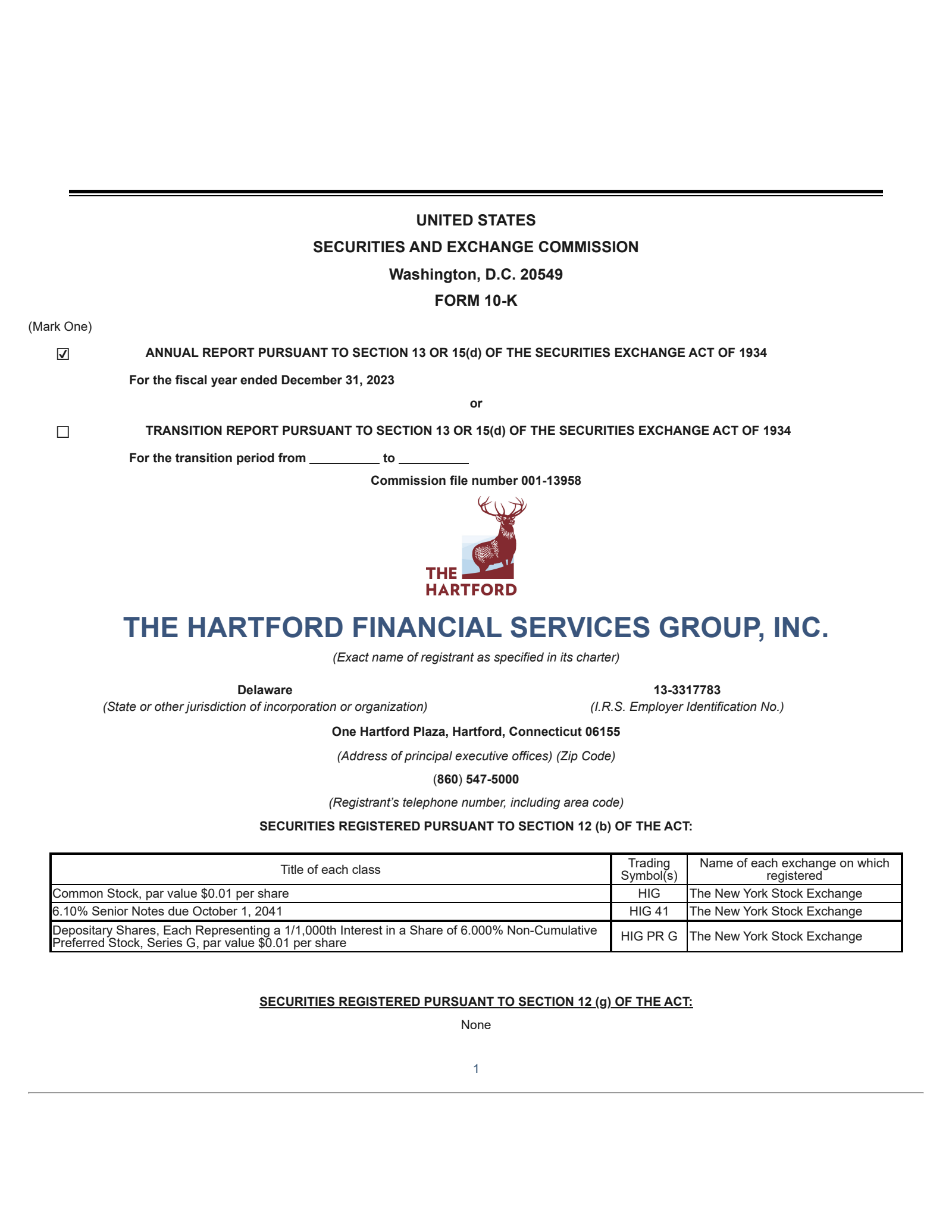 The Hartford Insurance Group's Q4 2023 Annual Report
