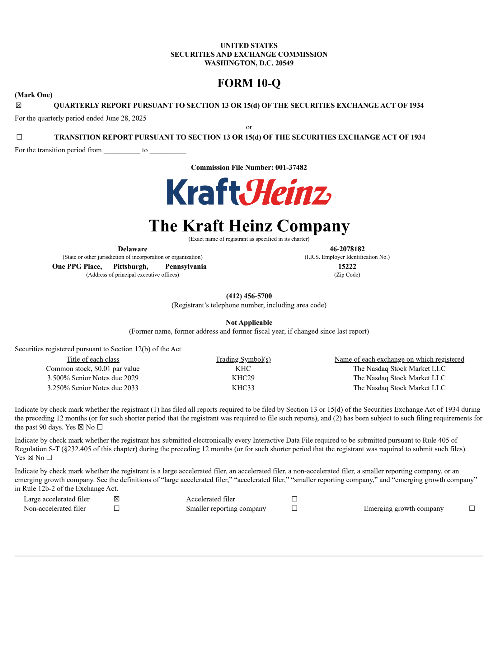 Kraft Heinz's Q2 2025 [Q&A] Quarterly Report