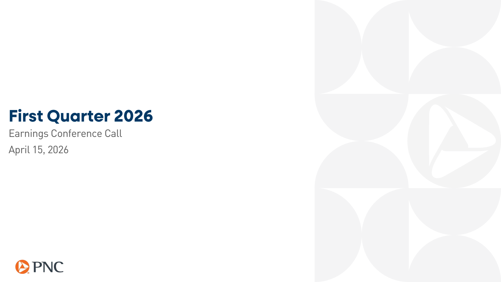 The PNC Financial Services Group's Q1 2026 Press Release