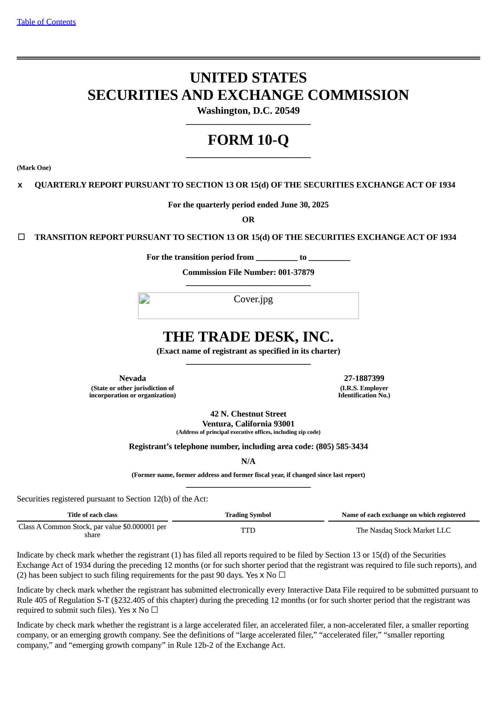 Trade Desk's Q2 2025 Quarterly report