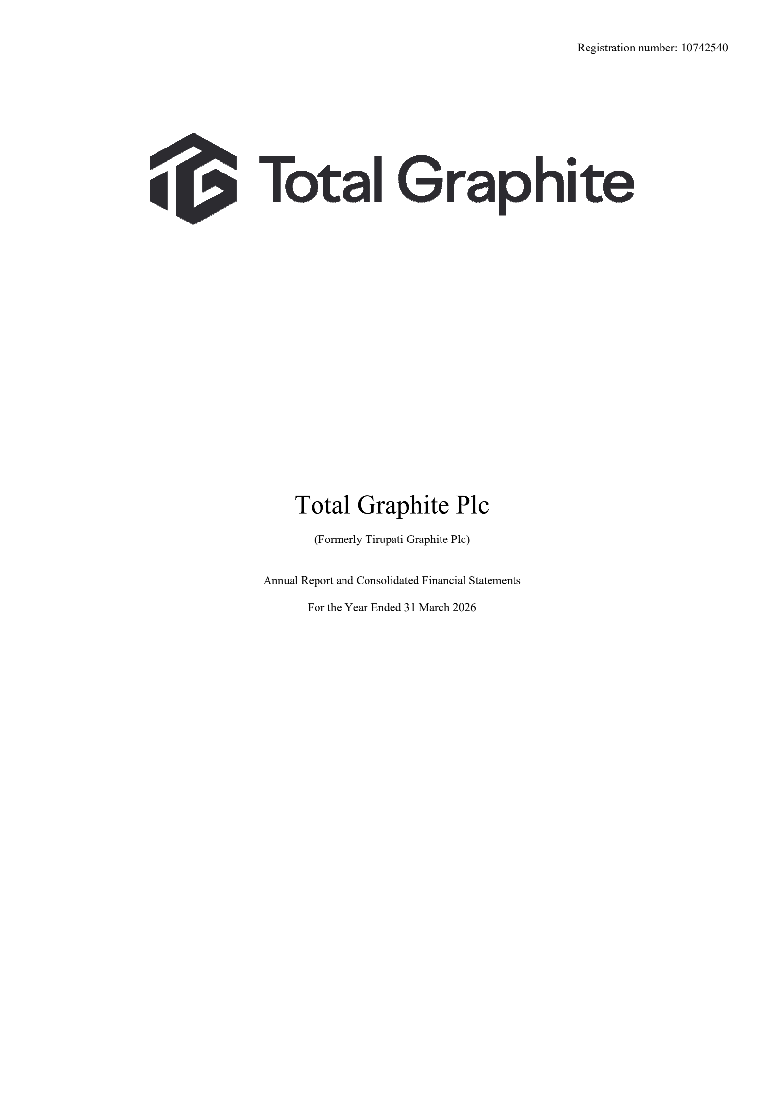 Tirupati Graphite's H2 2025 Annual report