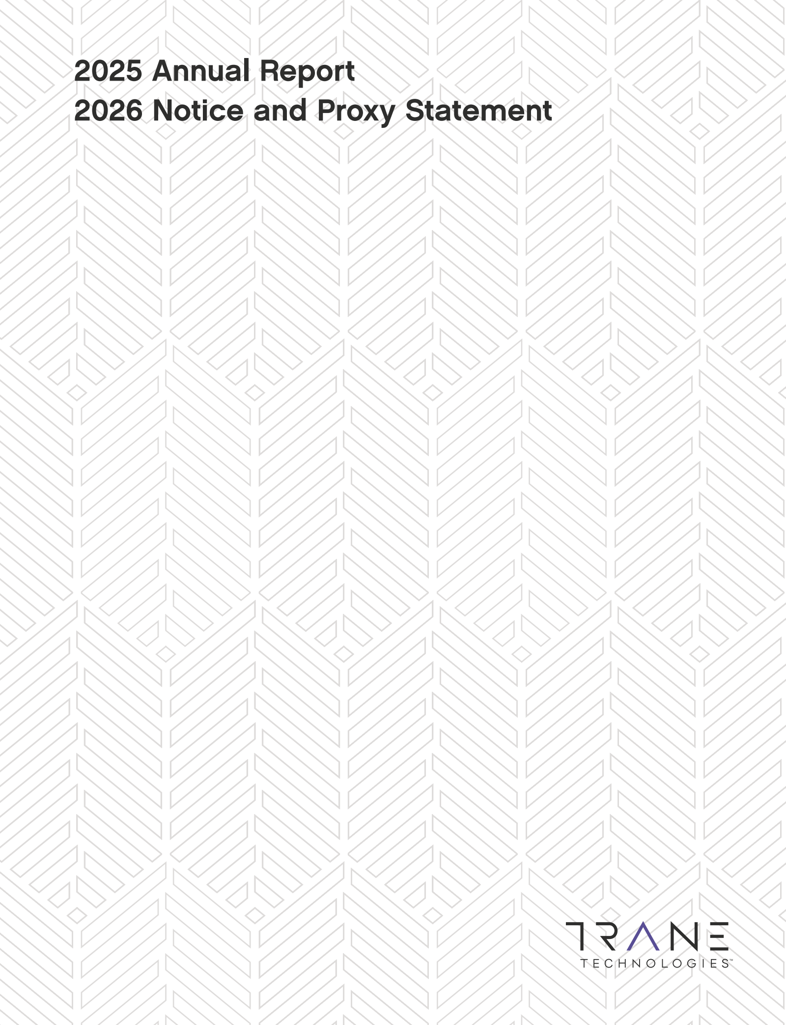 Trane Technologies' Q4 2025 Annual report