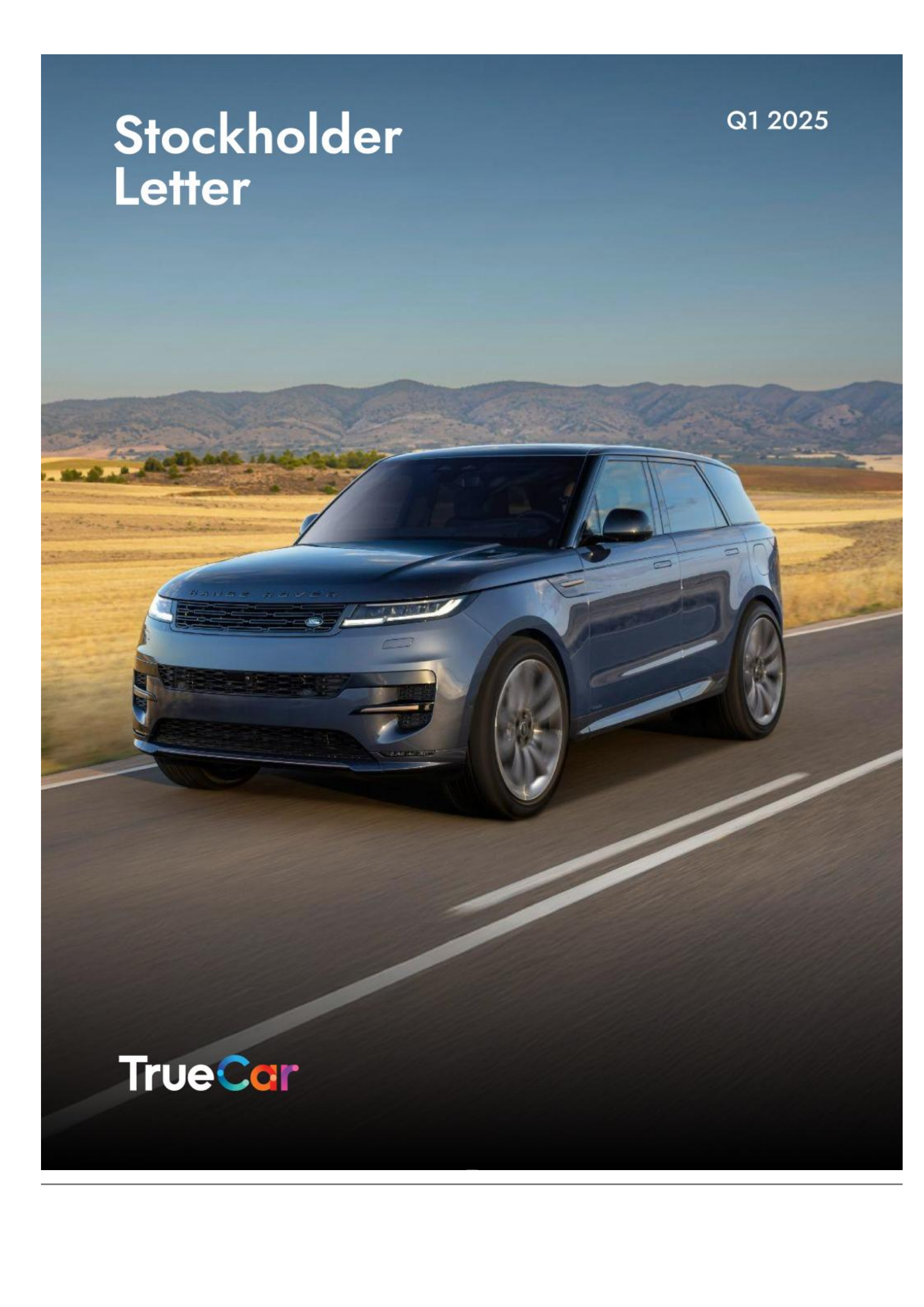 TrueCar's Q1 2025 Press Release