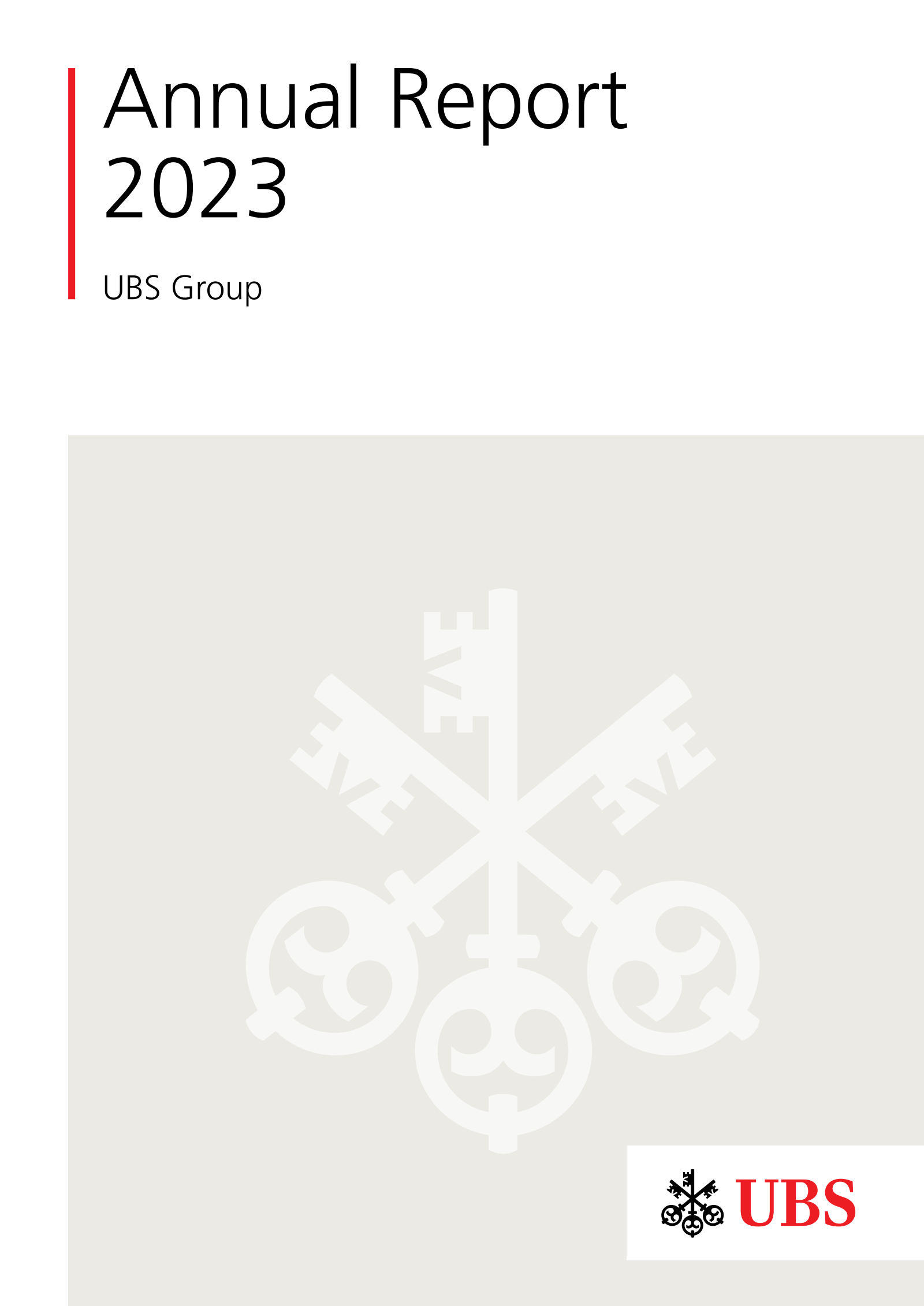UBS Group's Q4 2023 Annual Report