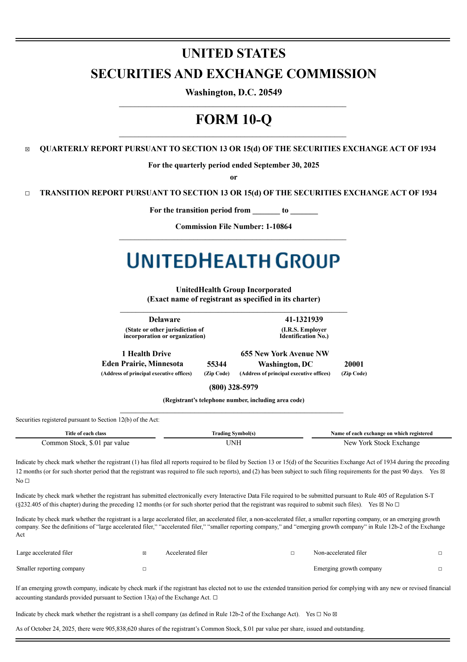 UnitedHealth Group's Q3 2025 Quarterly Report