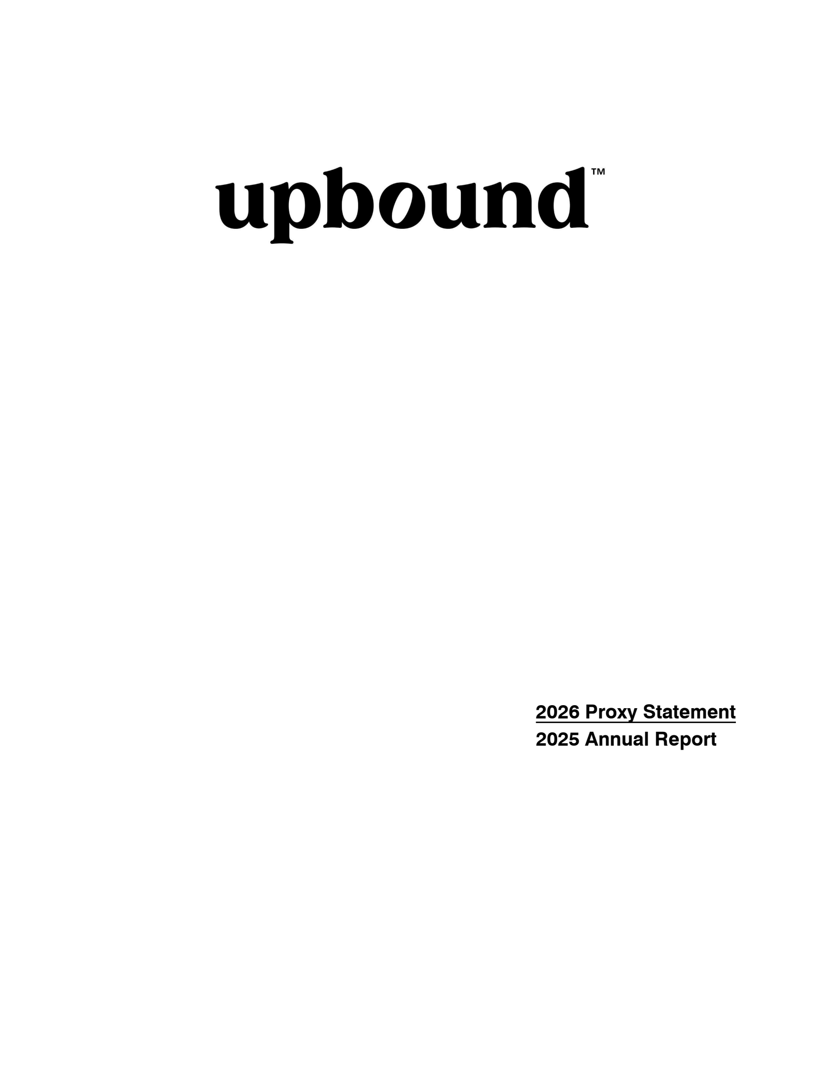 Upbound Group's Q4 2025 Annual report