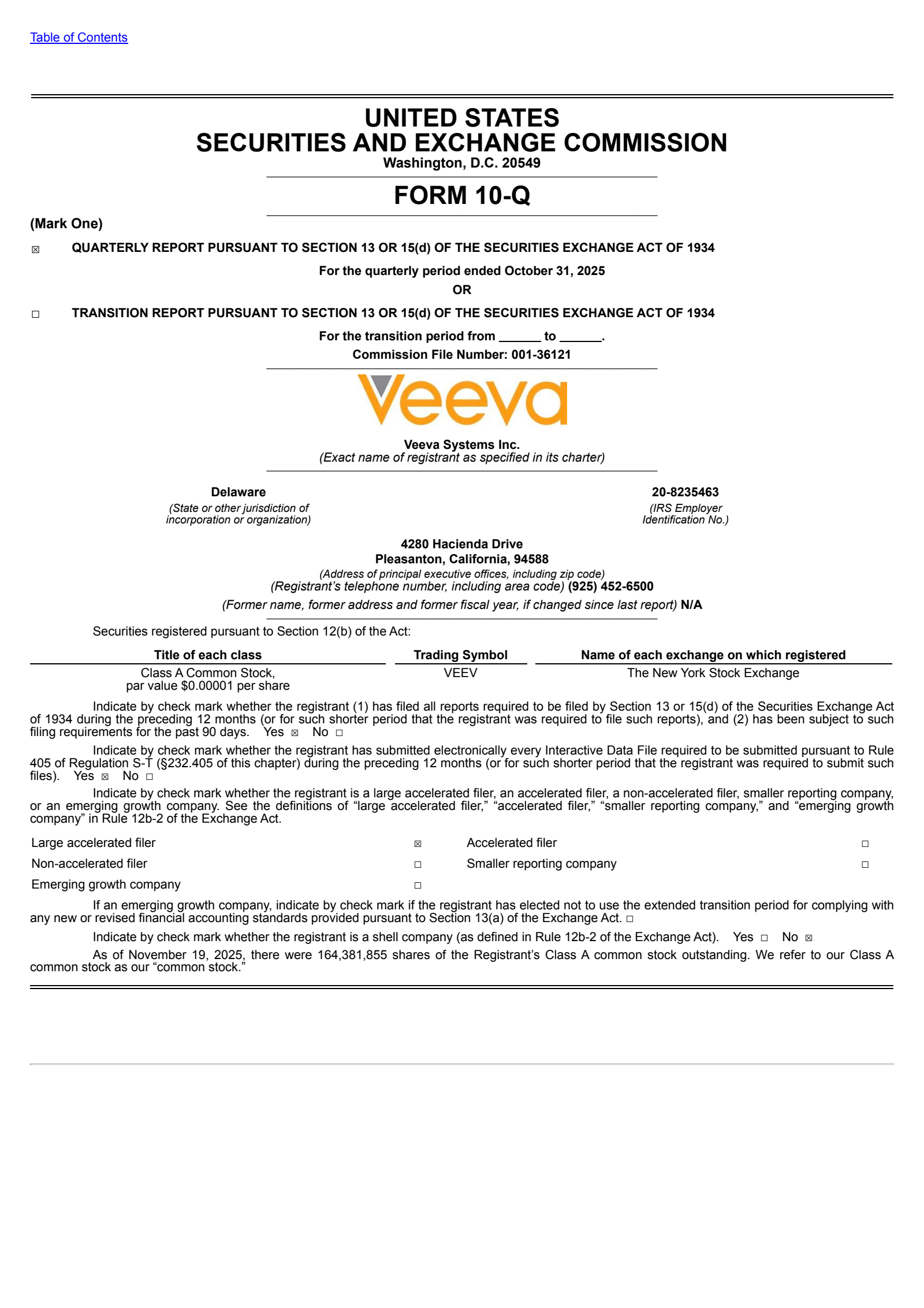Veeva Systems' Q3 2026 Quarterly Report