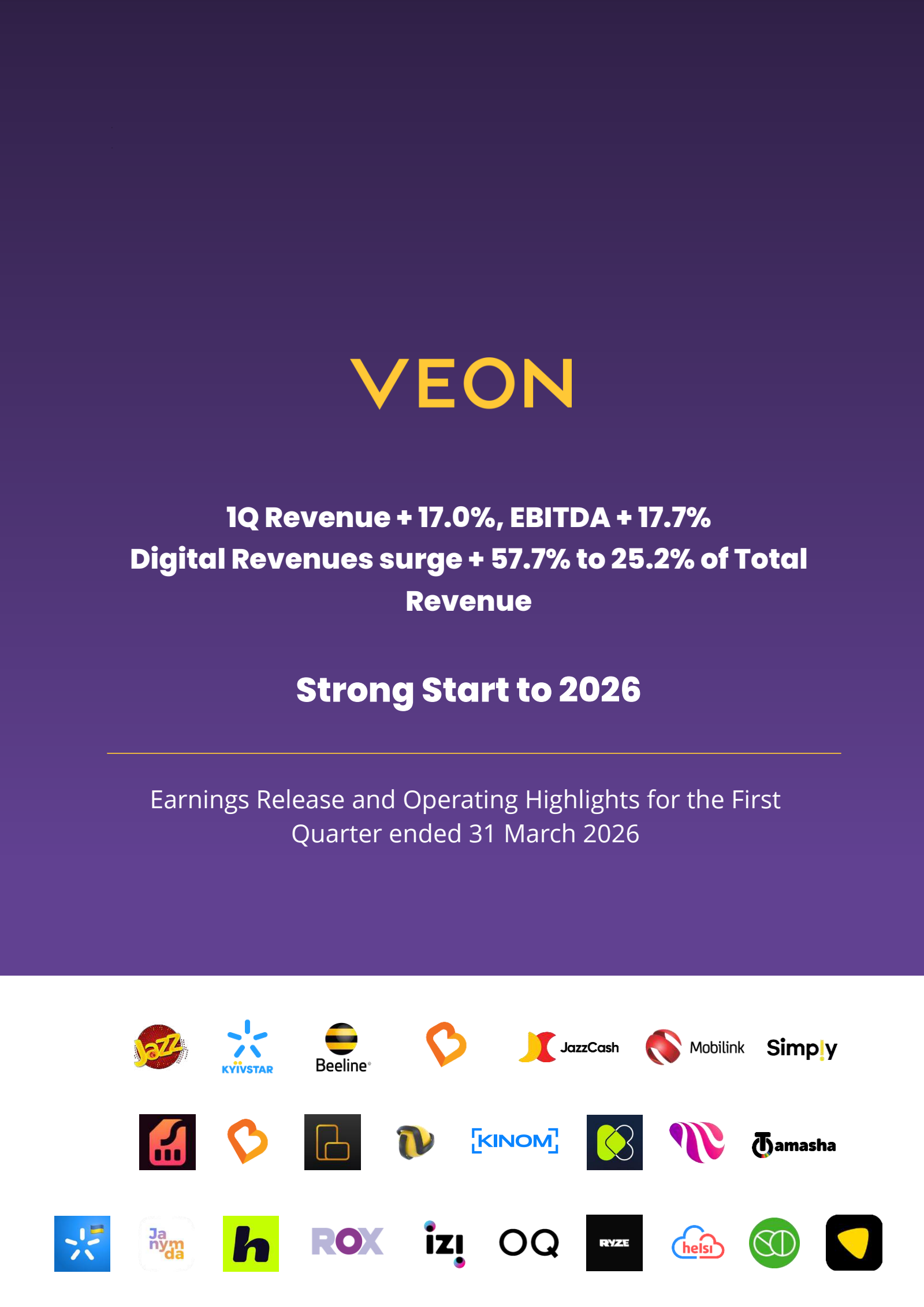 VEON's Q1 2026 Press Release