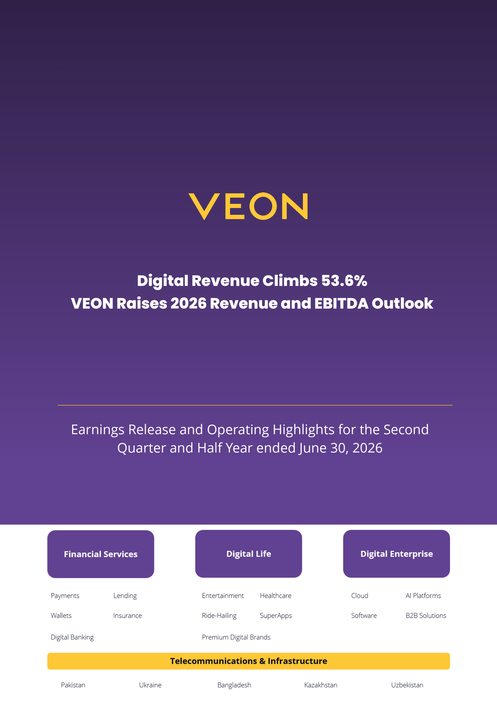 VEON's Q2 2026 Press Release