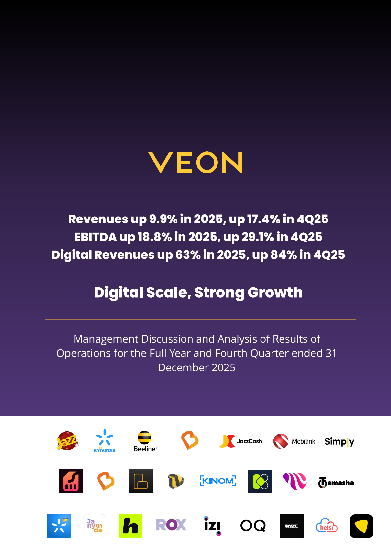 VEON's Q4 2025 Press Release