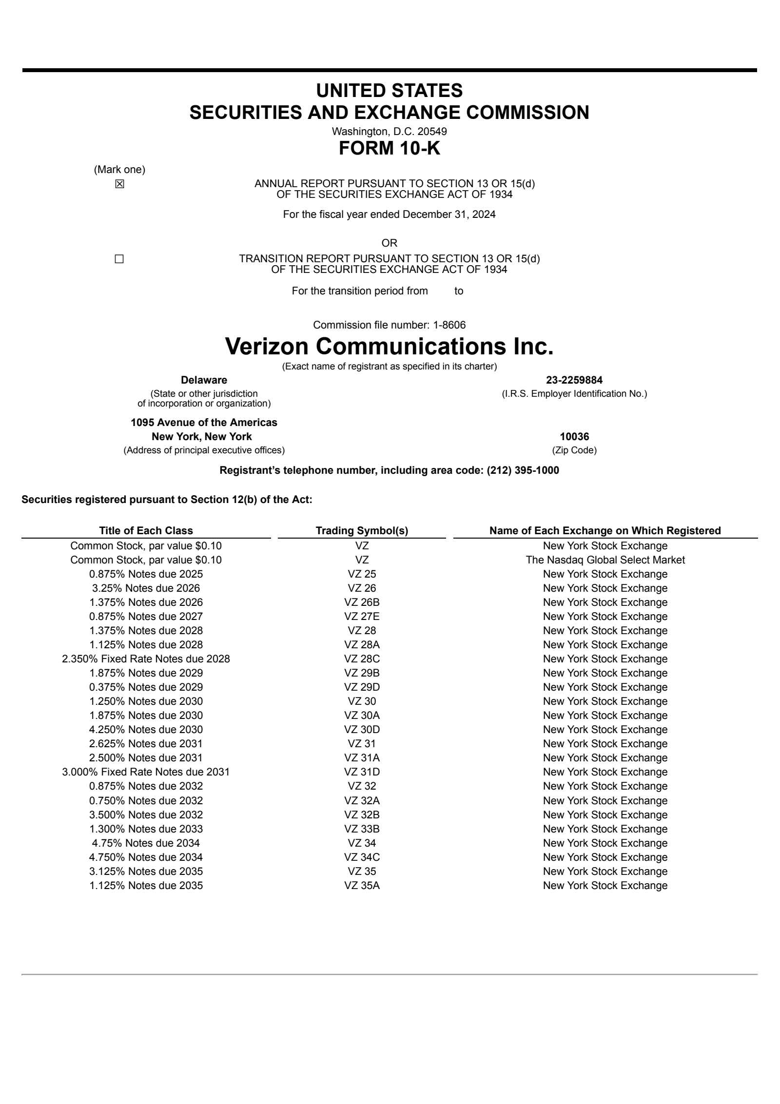 Verizon Communications' Q4 2024 Pre Recorded Annual Report