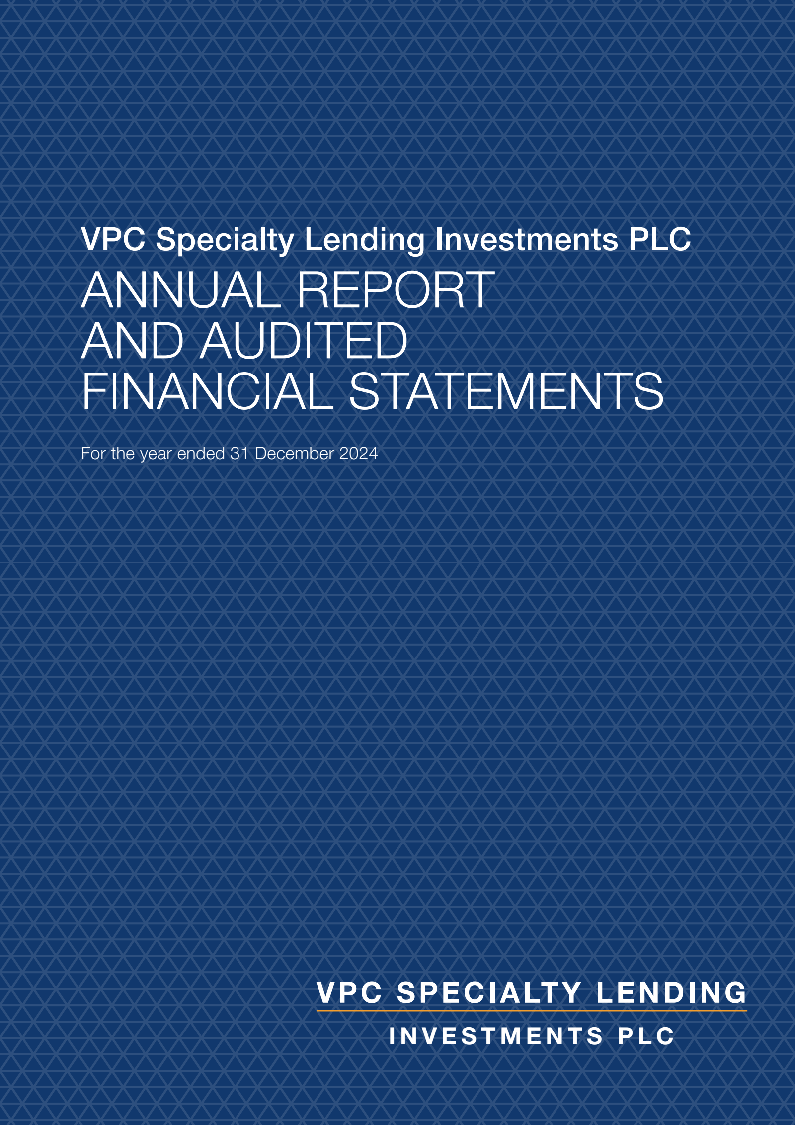 VPC Specialty Lending Investments' H2 2024 Annual report