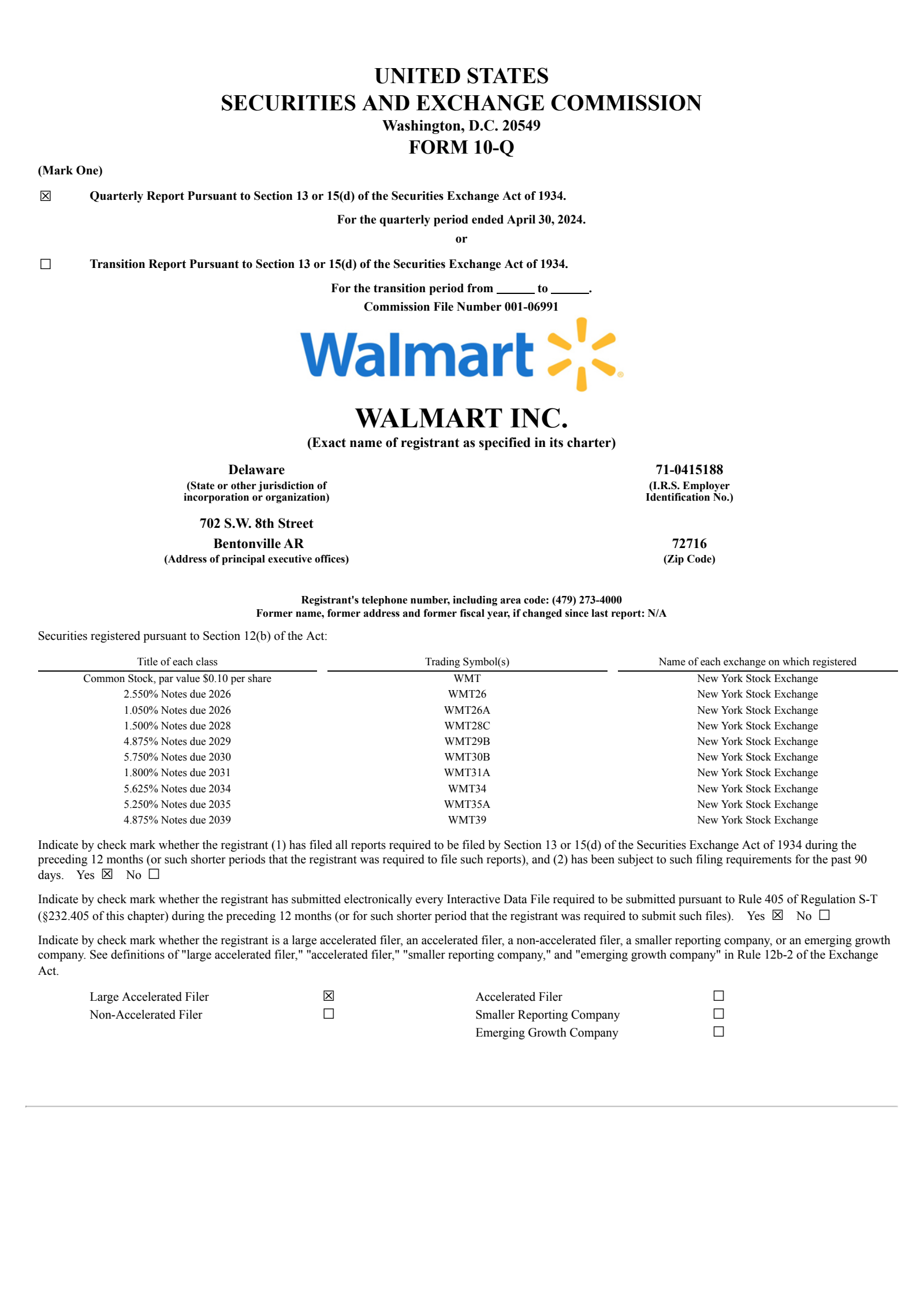 Walmart's Q1 2025 Quarterly Report