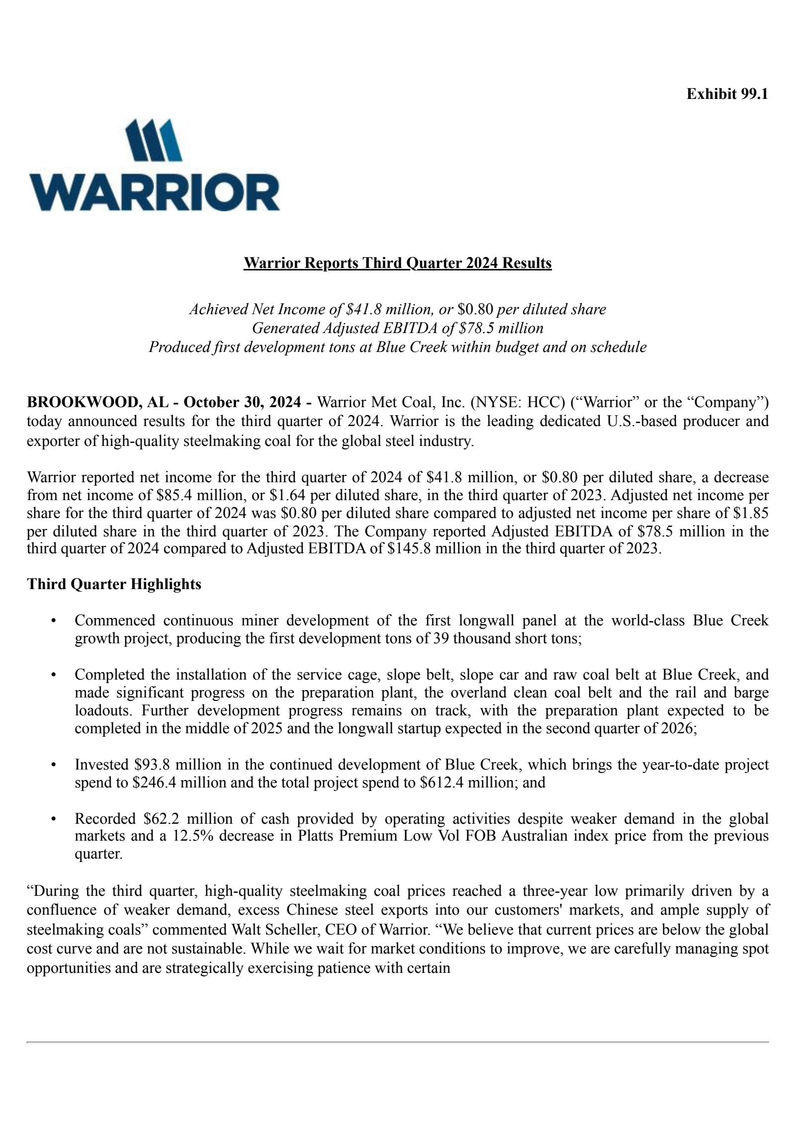 HarborOne Bancorp's Q3 2024 Press Release