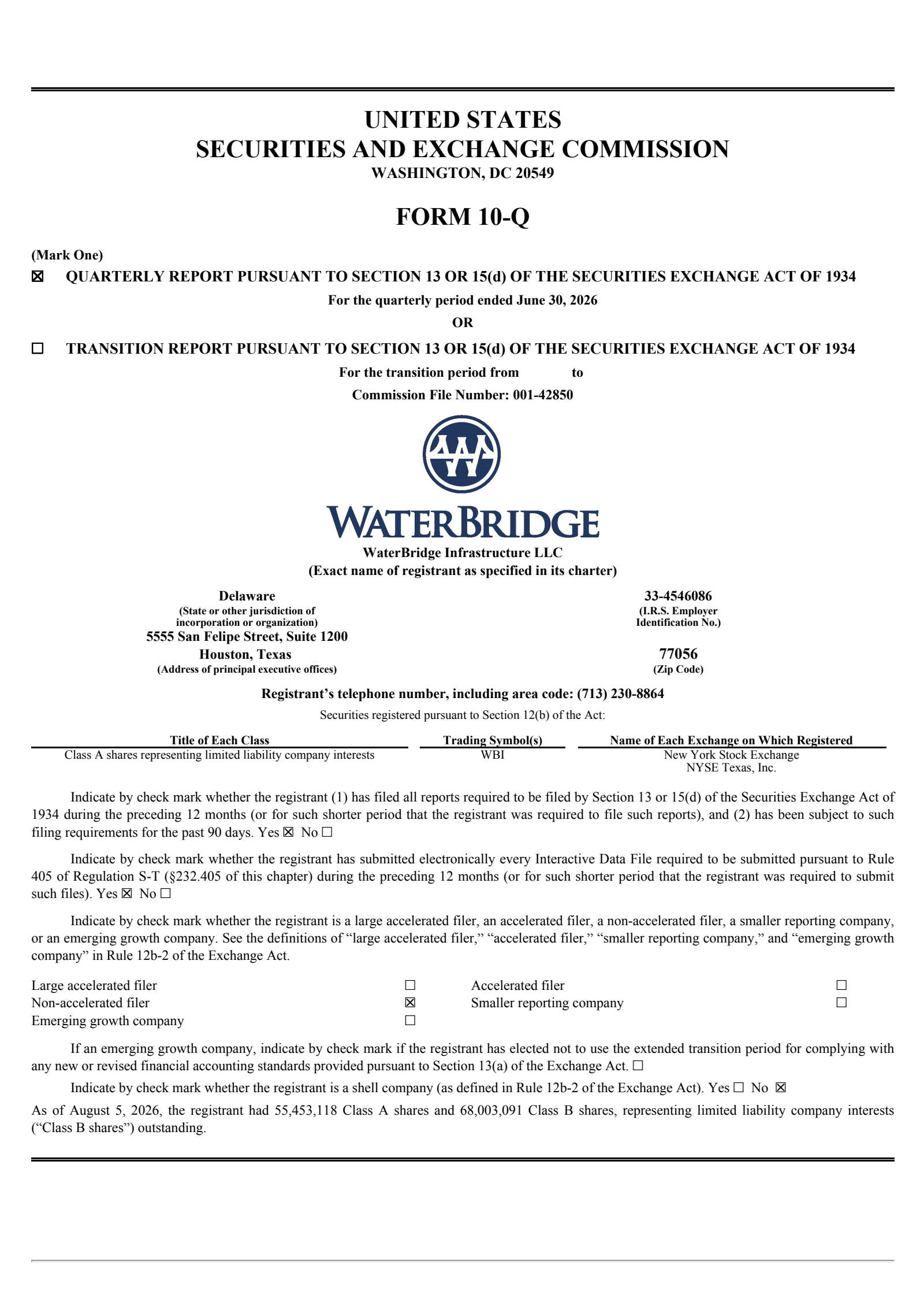 WBI's Q2 2026 Quarterly report